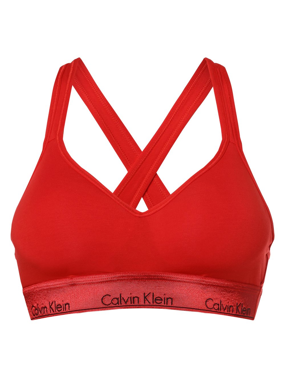 Calvin Klein - Gorset damski  z wypełnieniem, czerwony
