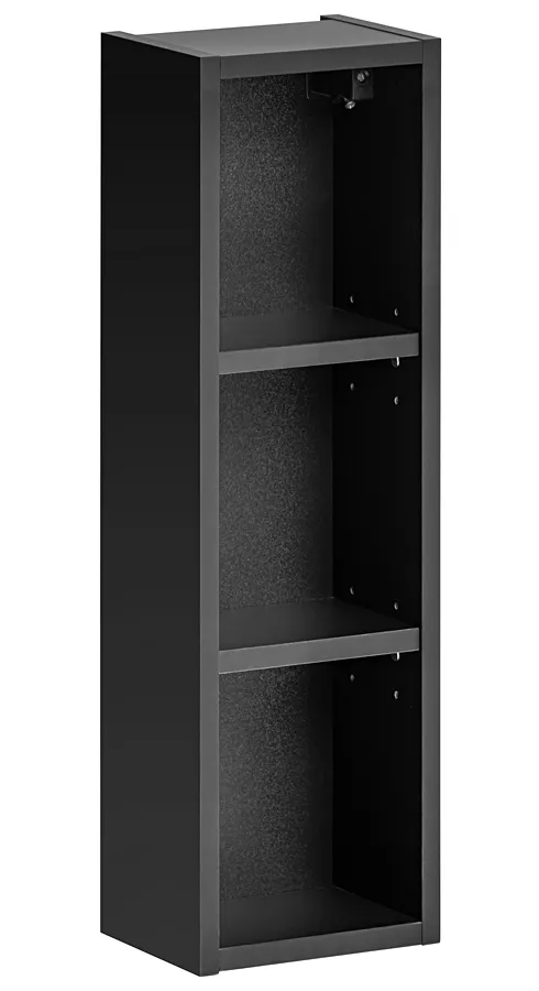 Czarny podwieszany górny regał łazienkowy Z3-D76