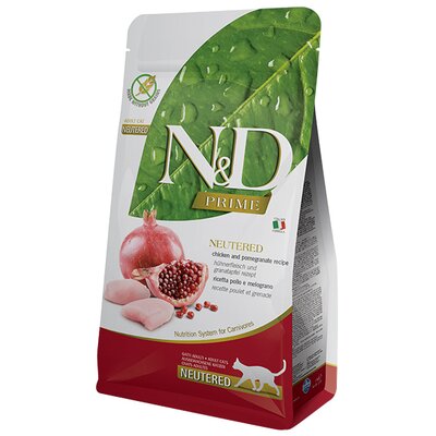 Sucha karma dla kotów sterylizowanych FARMINA N&D Prime z kurczakiem i granatem 5 kg (8010276032690)