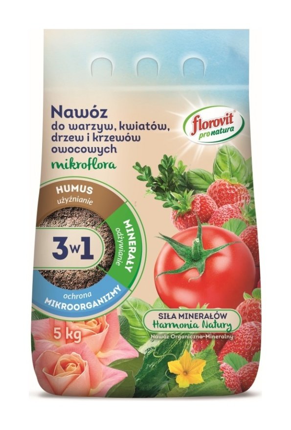 Mikroflora do warzyw, kwiatów, drzew i krzewów owocowych 5 kg Florovit Pro Natura