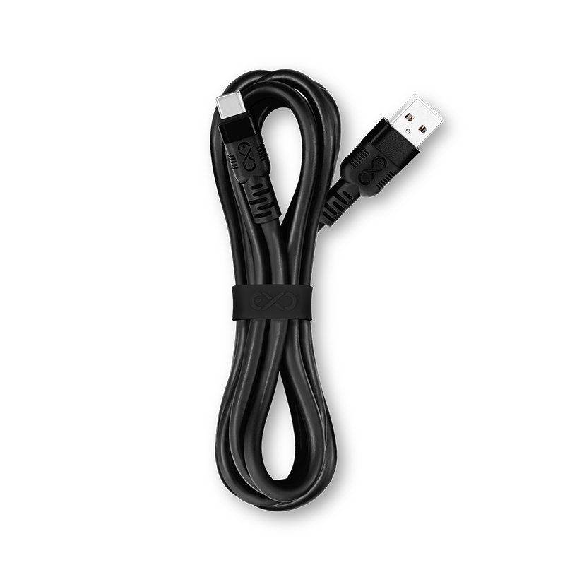 eXc mobile, Kabel USB A - USB C eXc Whippy Pro, 2.0 m, czarny