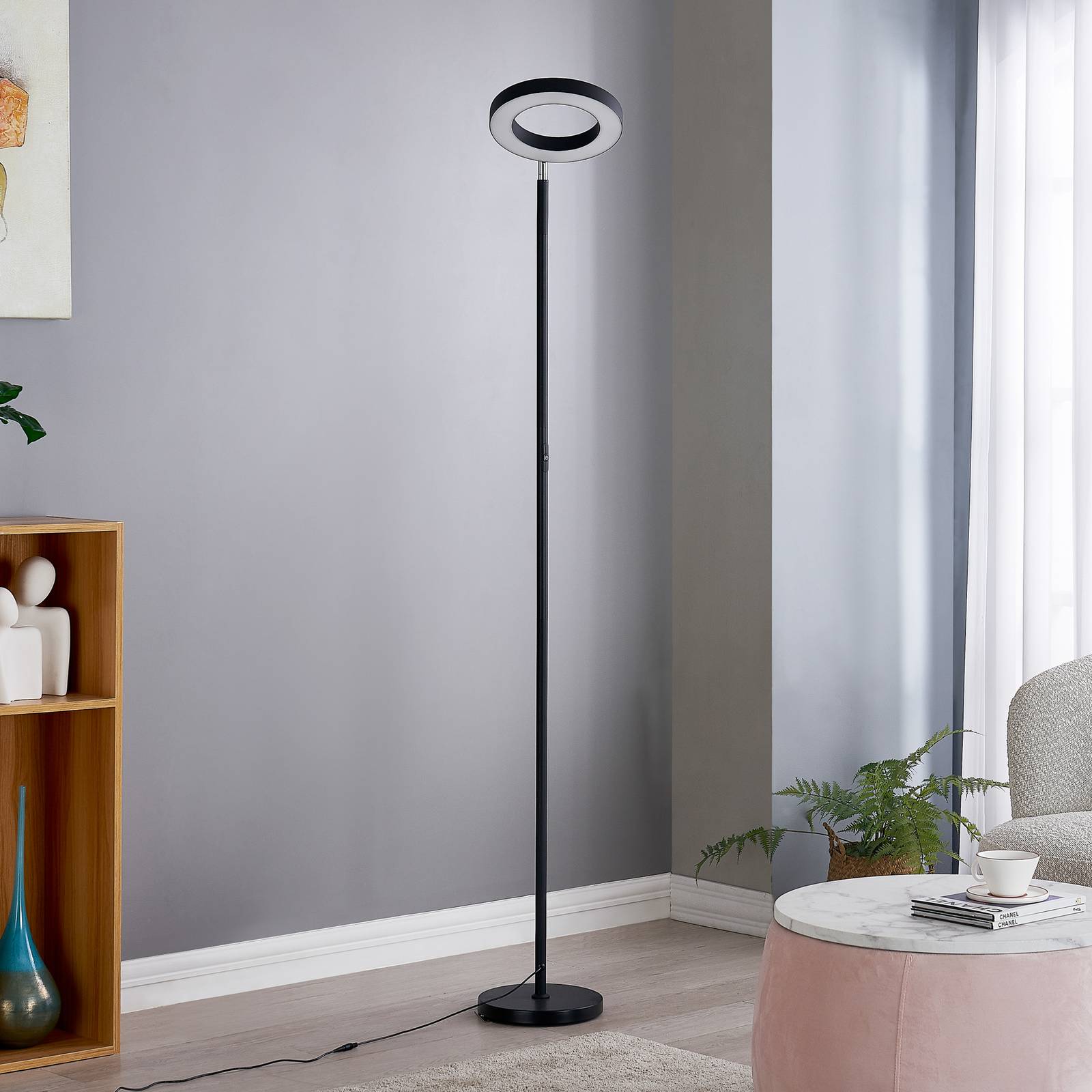 Lindby Smart lampa stojąca LED Cilian, RGBW, CCT, ZigBee, Hue
