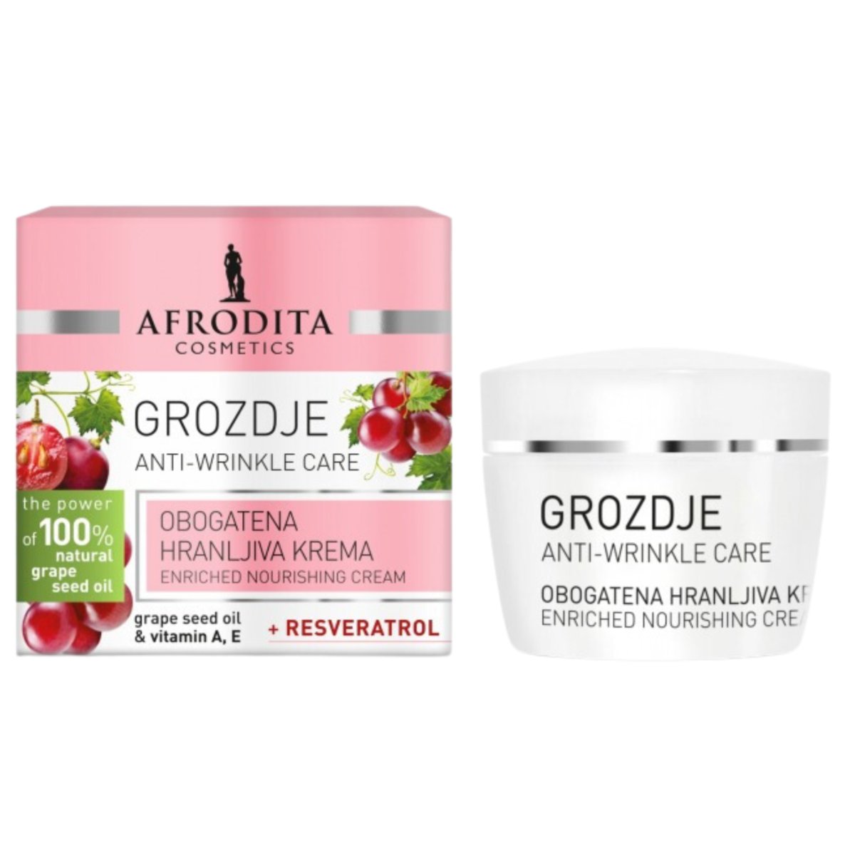 Afrodita Grapes, Bogaty Krem Odżywczy, 50ml