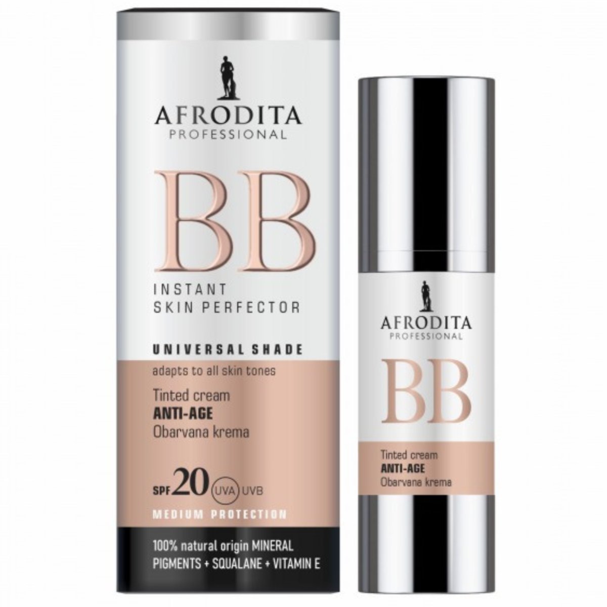 Afrodita, Multiactive BB Tinted Anti-Age Cream SPF20, Krem przeciwstarzeniowy, 30ml