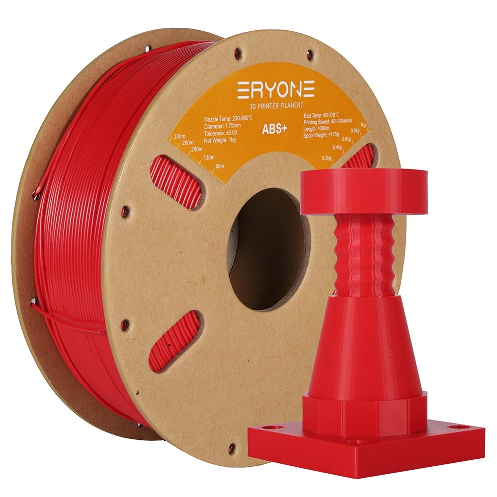 ERYONE 1.75mm ABS  3D Printing Filament 1KG Red