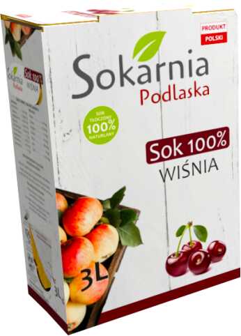 Sok 100% Wiśnia 3L