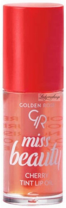 Golden Rose - Miss Beauty - Cherry Tint Lip Oil - Koloryzujący olejek do ust - Wiśnia - 6 ml