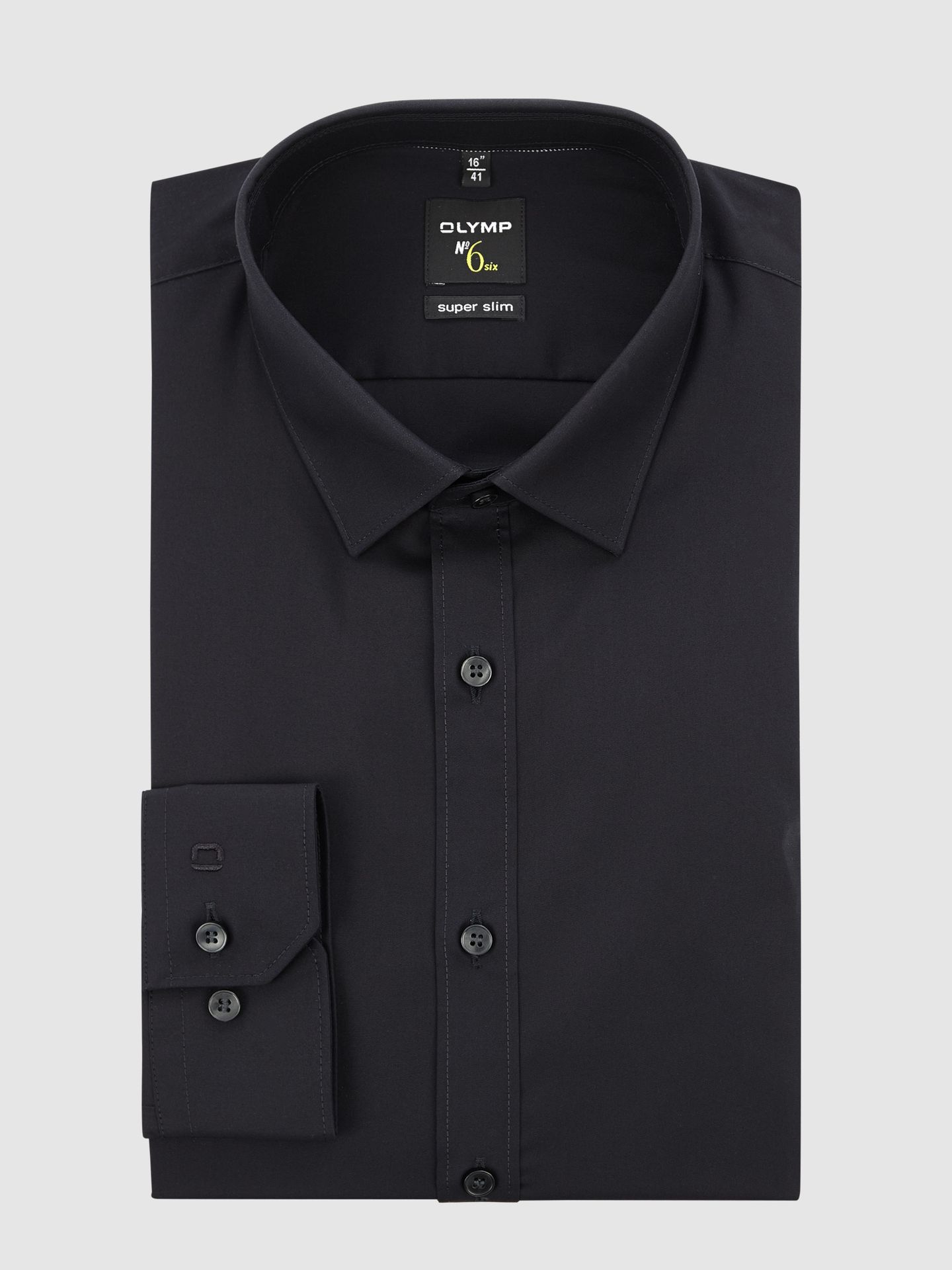 Koszula biznesowa o kroju super slim fit z popeliny z bardzo długim rękawem