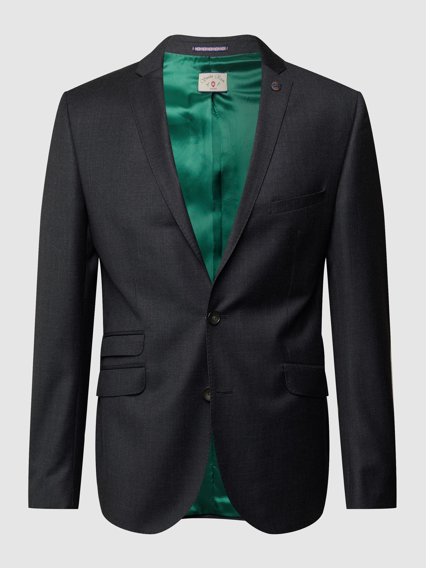 Marynarka na 2 guziki o kroju slim fit z żywej wełny — ‘Savile Row’