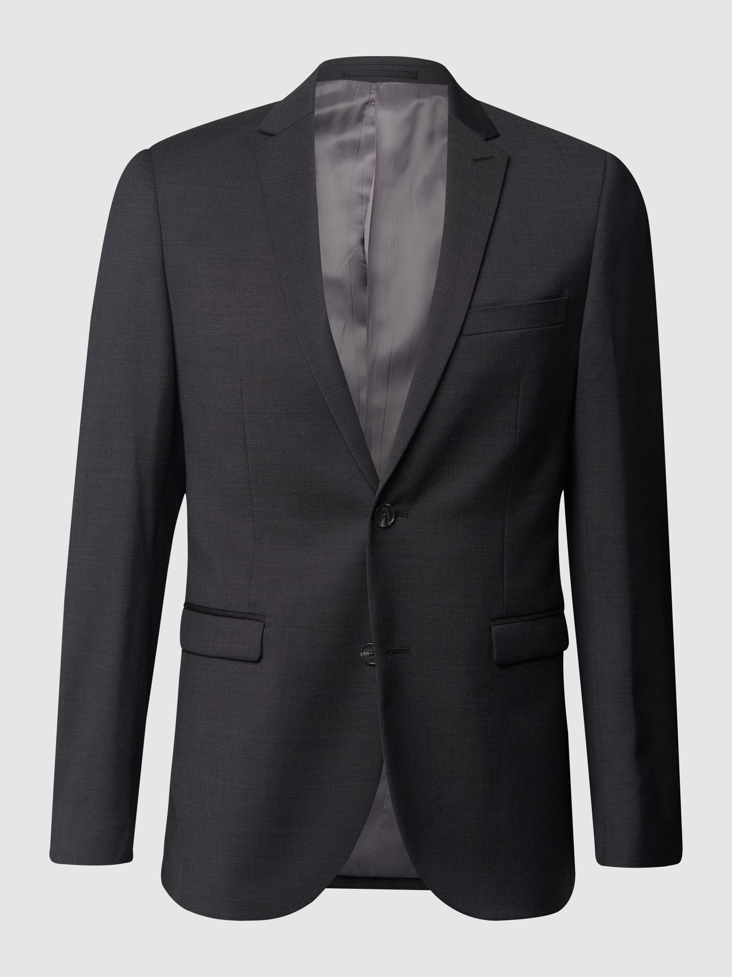 Marynarka zapinana na 2 guziki o kroju slim fit z dodatkiem streczu model ‘George’