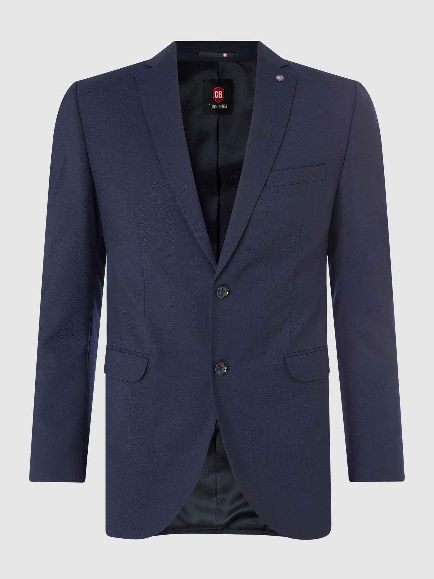 Marynarka zapinana na 2 guziki o kroju slim fit z dodatkiem streczu model ‘Caden’
