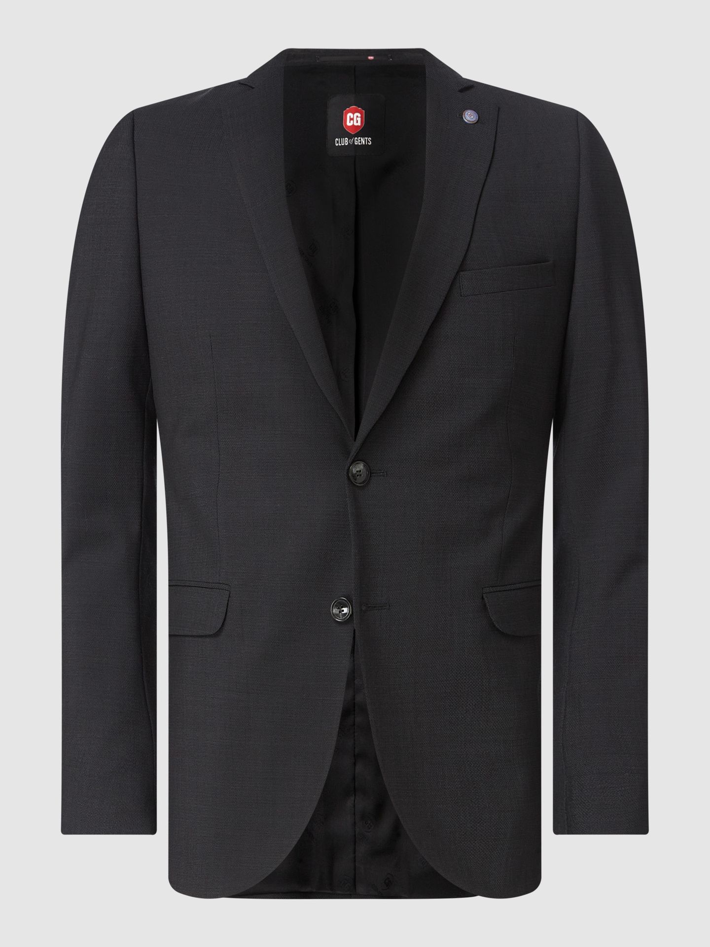 Marynarka zapinana na 2 guziki o kroju slim fit z dodatkiem streczu model ‘Caden’