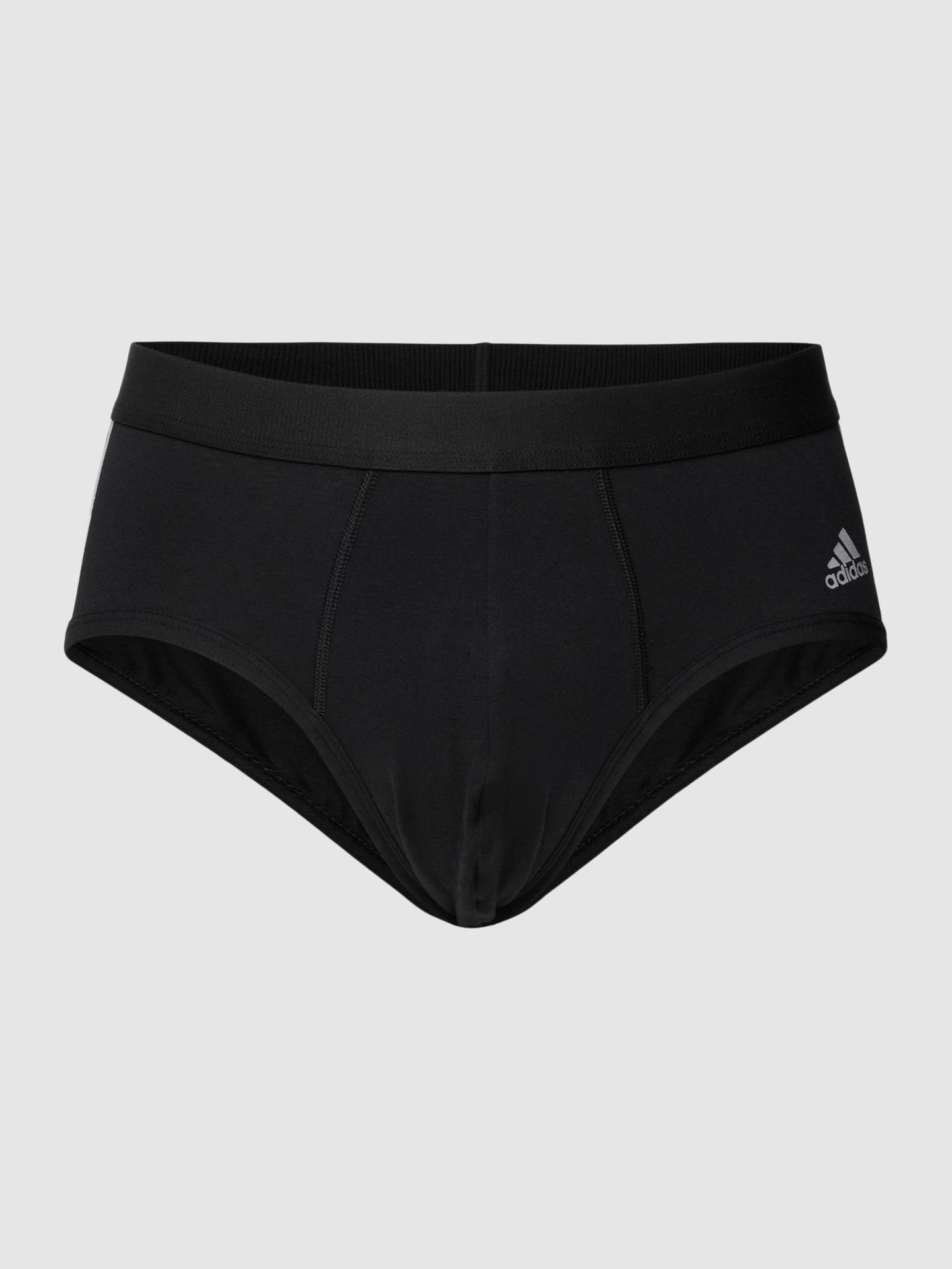 Slipy z paskami z logo w kontrastowym kolorze w zestawie 3 szt.