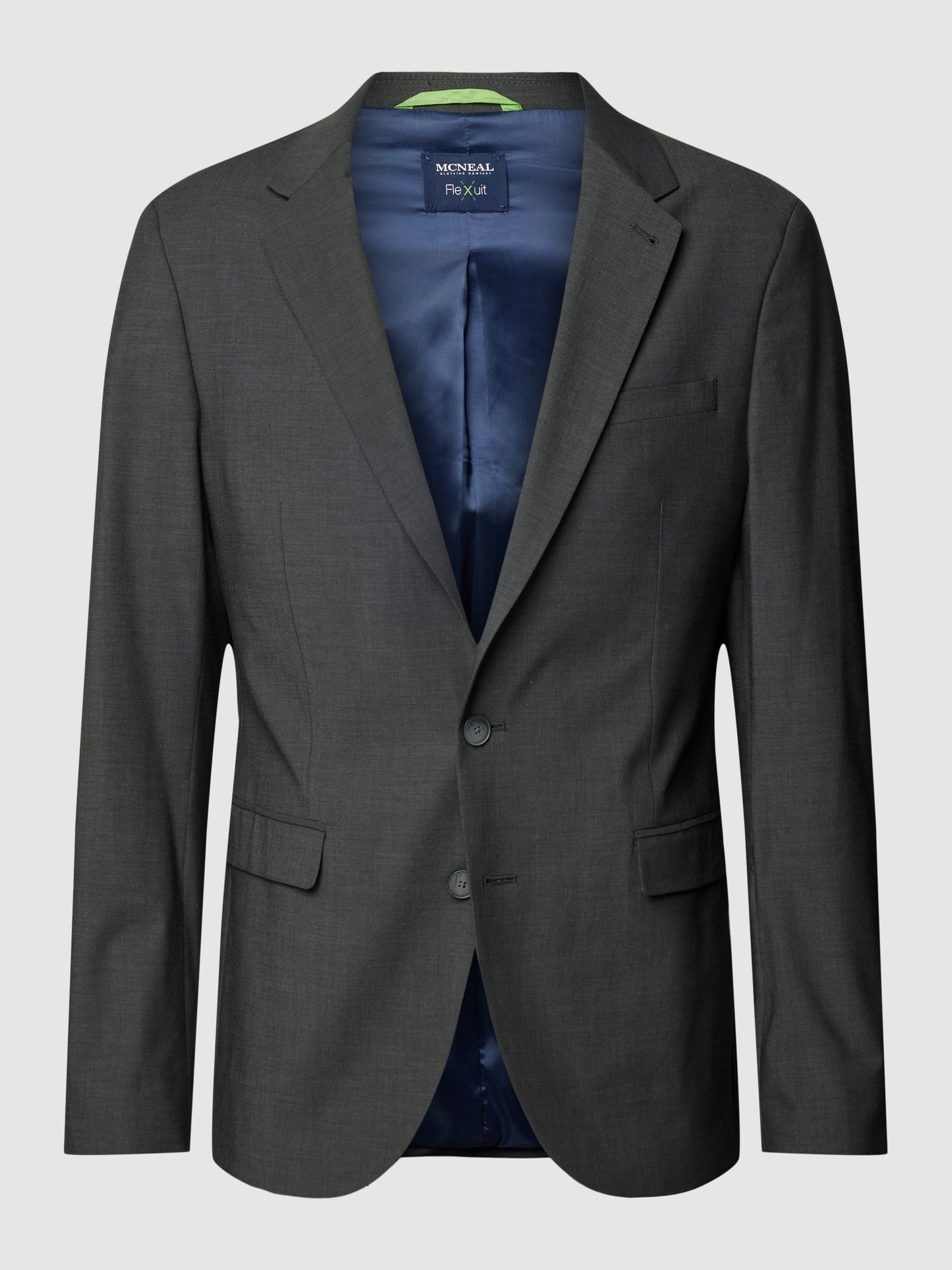 Marynarka na 2 guziki o kroju slim fit z kieszenią z patką
