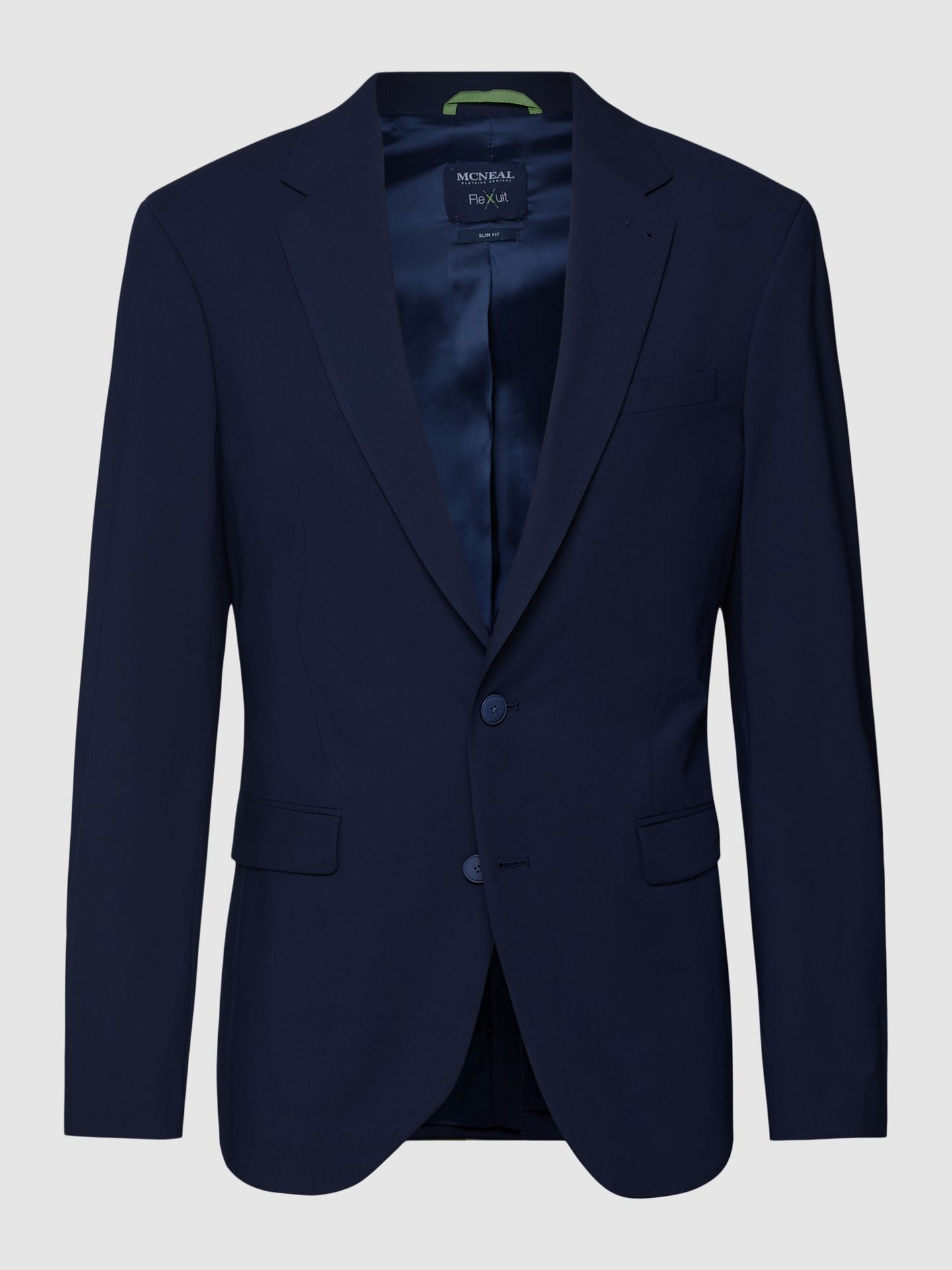 Marynarka na 2 guziki o kroju slim fit z kieszenią z patką