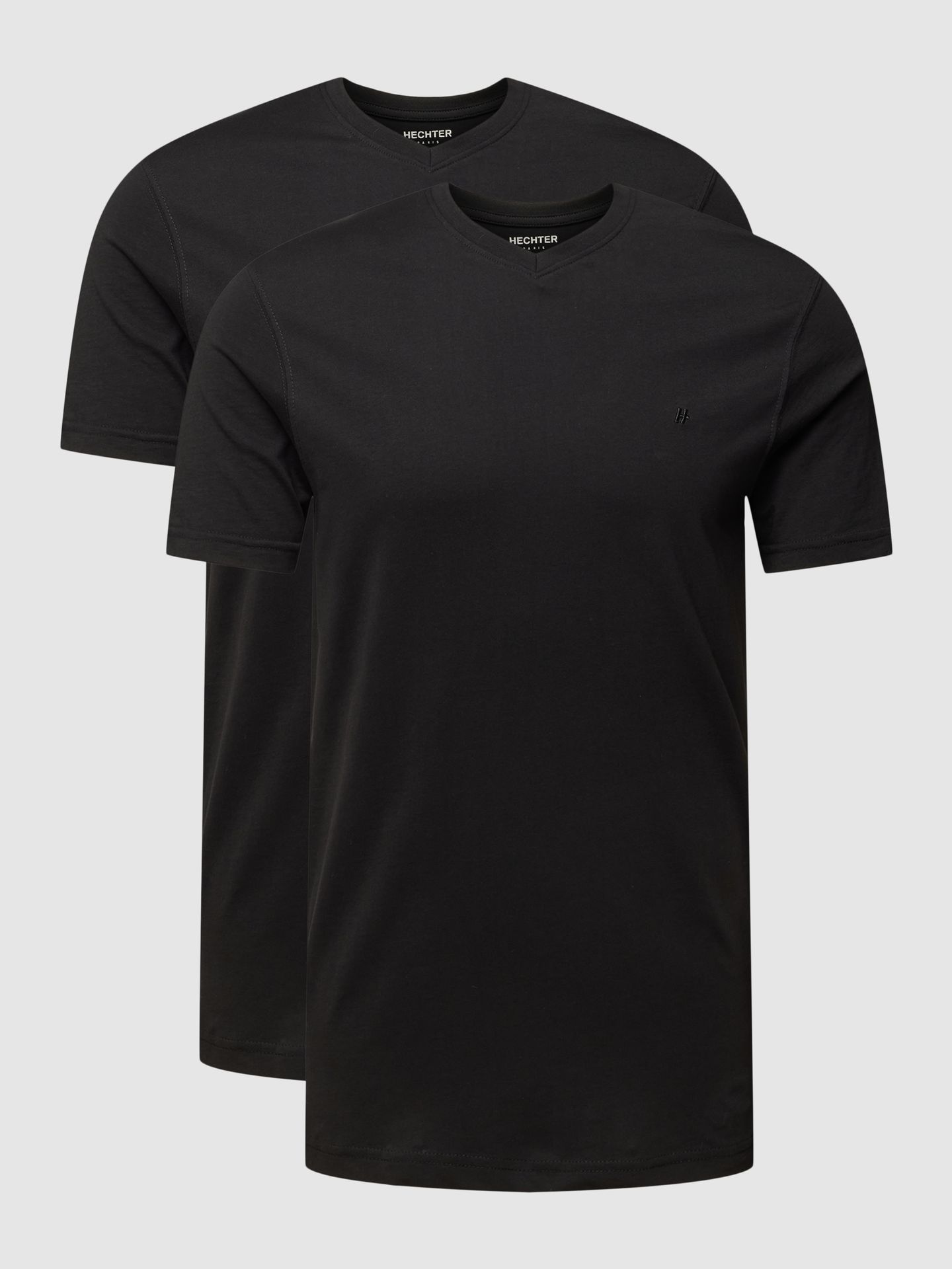 T-shirt z dekoltem w serek