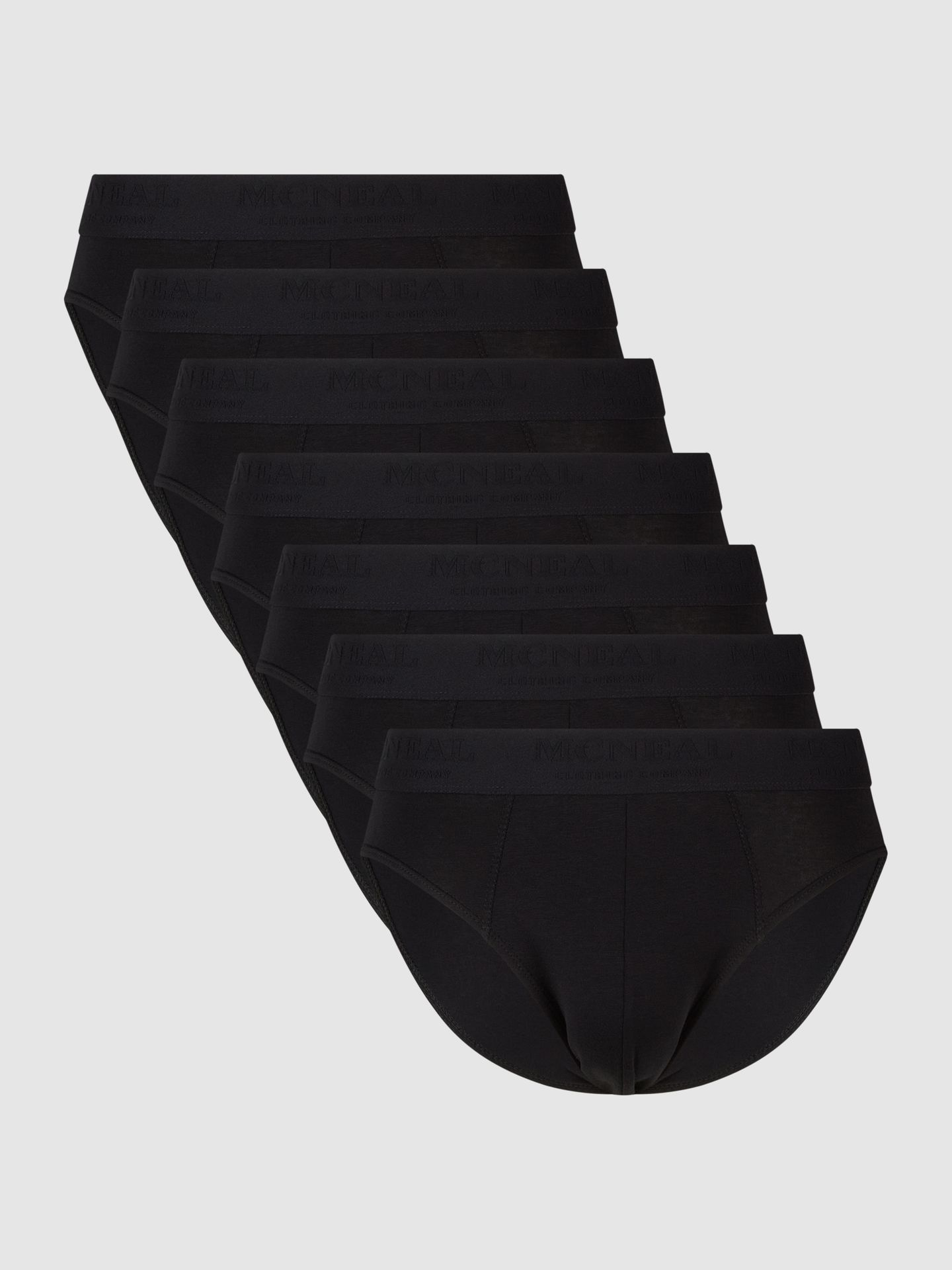 Slipy z paskiem z logo w zestawie 7 szt.