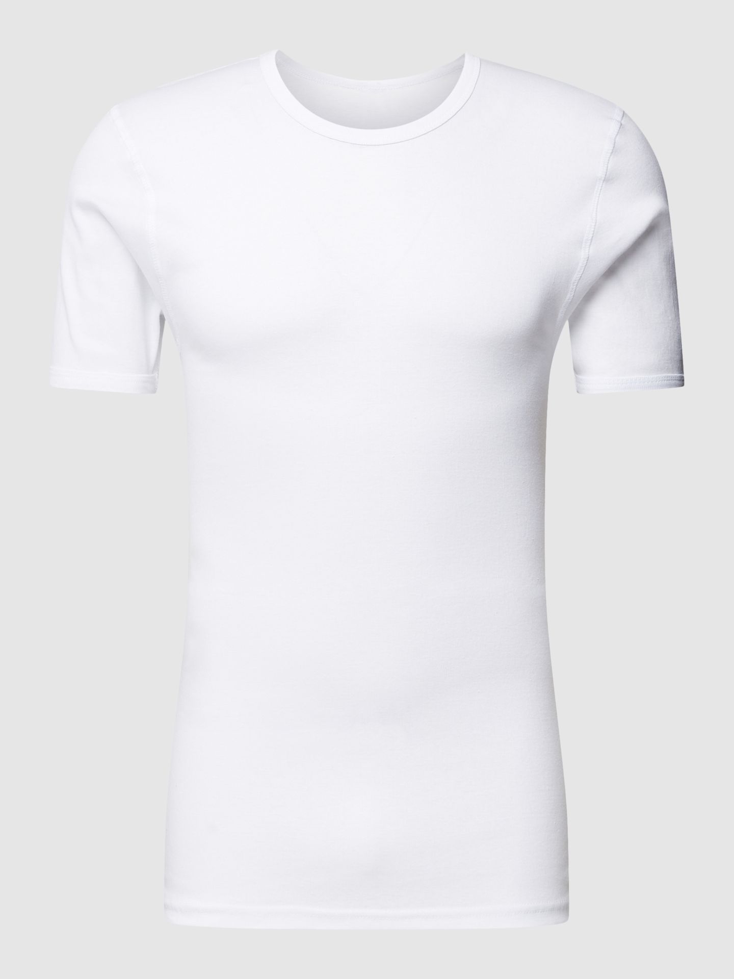 Podkoszulka z prążkowanym, okrągłym dekoltem