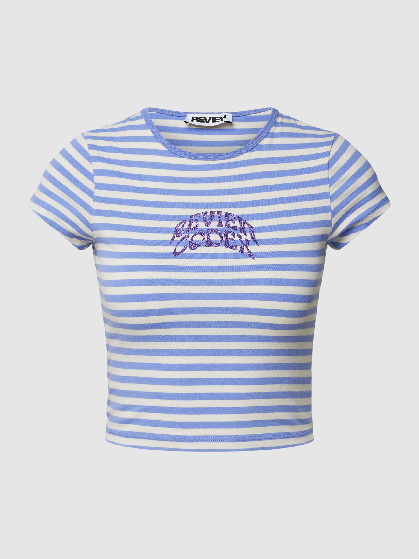 Top krótki ze wzorem w paski model ‘BABY’