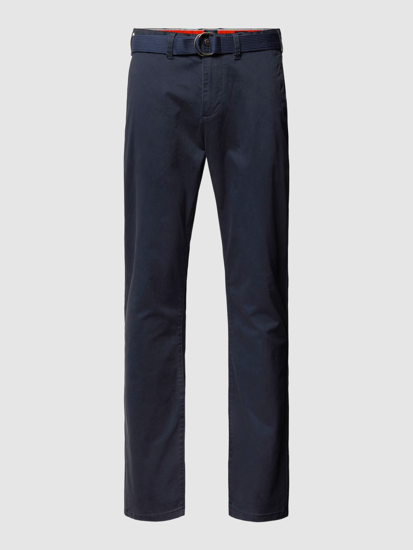 Spodnie materiałowe z wpuszczanymi kieszeniami w stylu francuskim