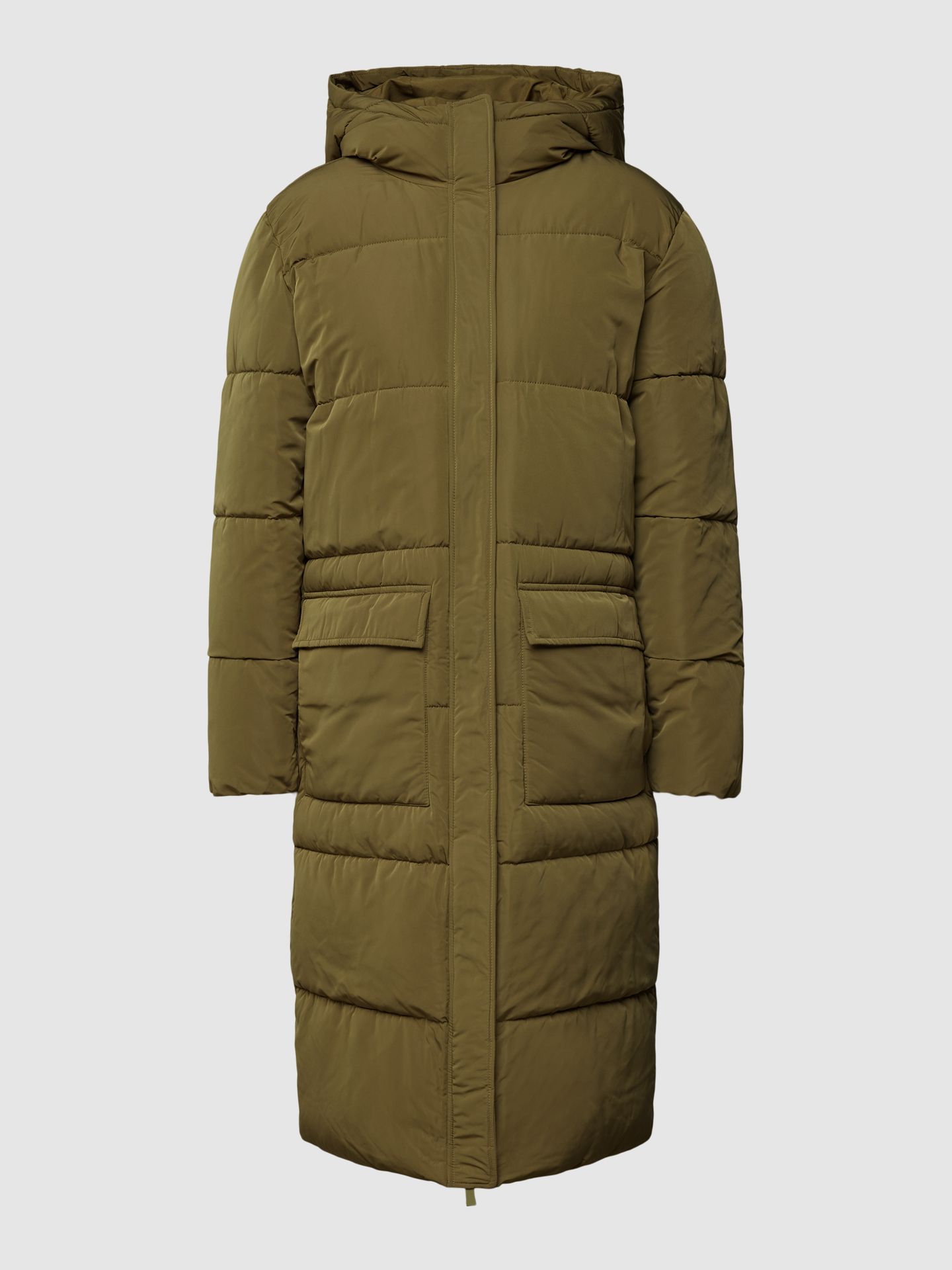 Płaszcz pikowany z kapturem