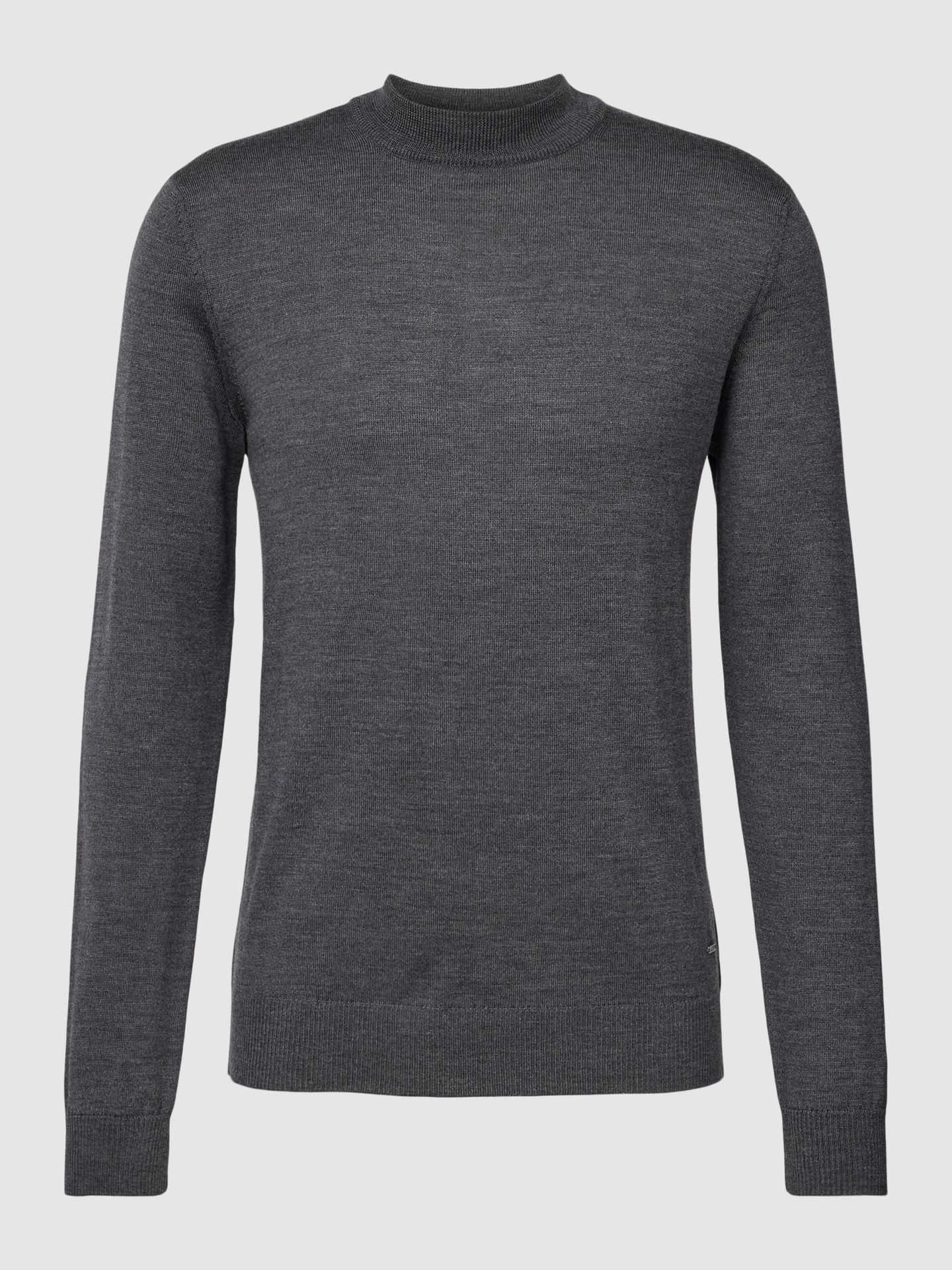 Sweter z dzianiny z okrągłym dekoltem model ‘Davide’