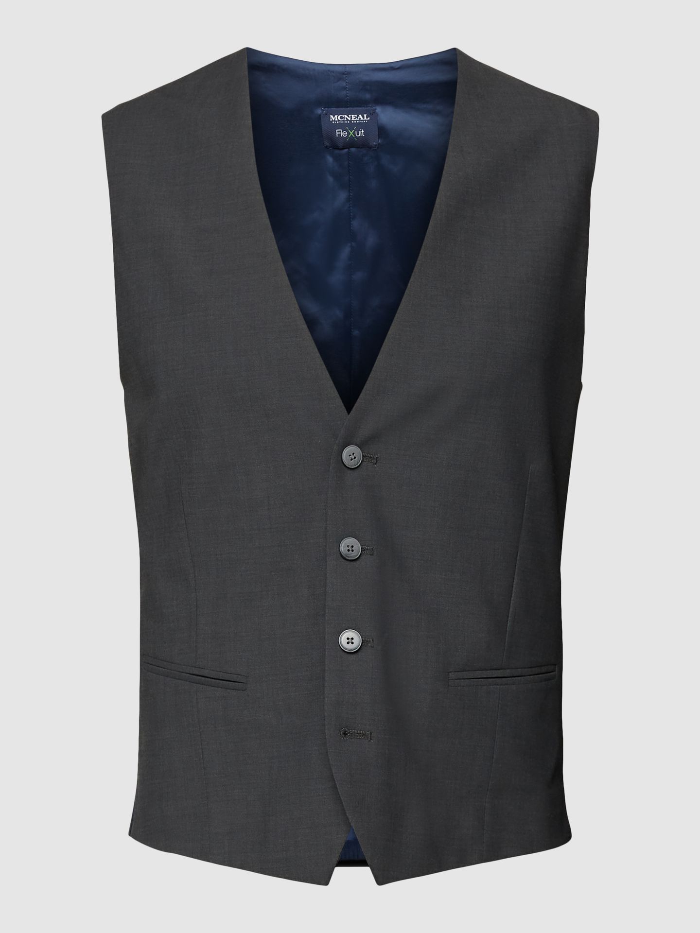 Kamizelka z lamowanymi kieszeniami