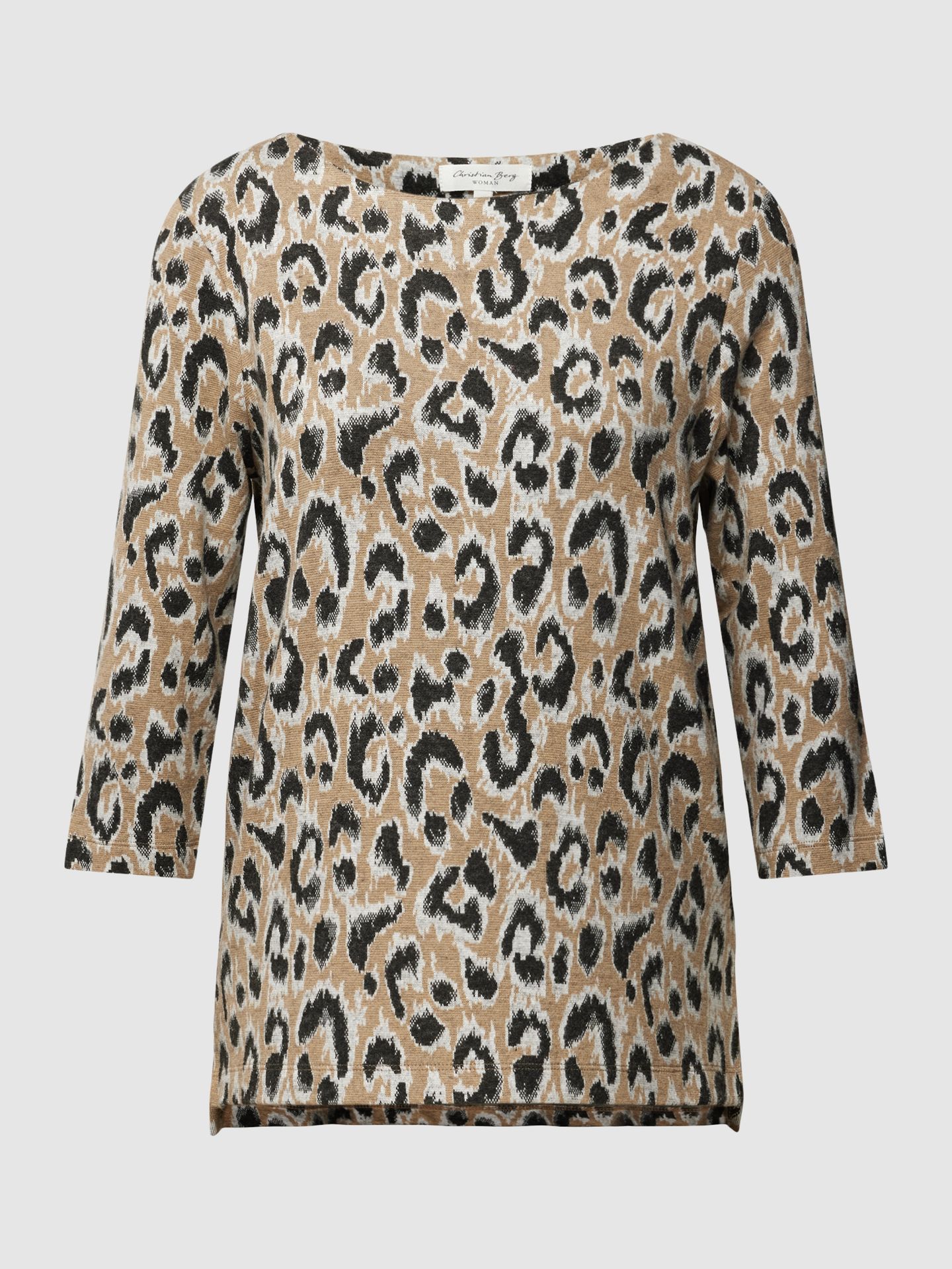 Bluzka z długim rękawem z dekoltem w łódkę