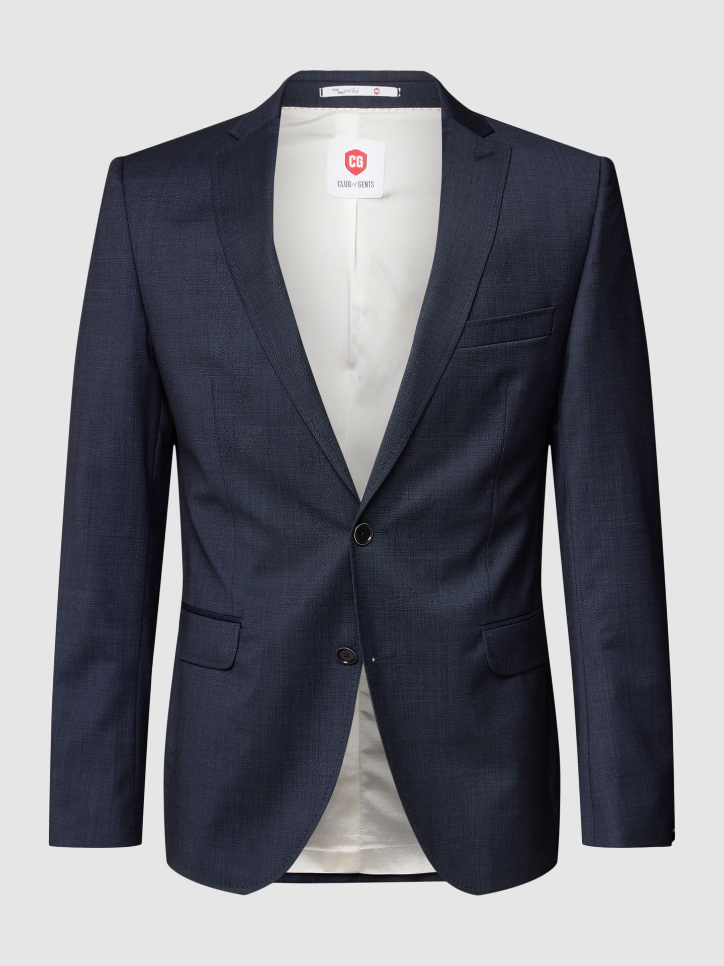 Marynarka na 2 guziki o kroju slim fit z ozdobnym detalem