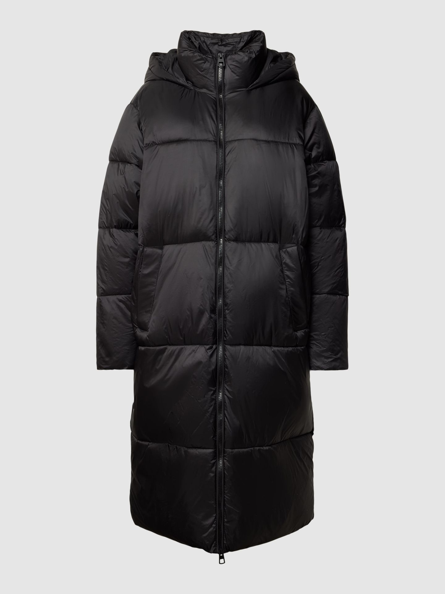 Płaszcz pikowany z kapturem