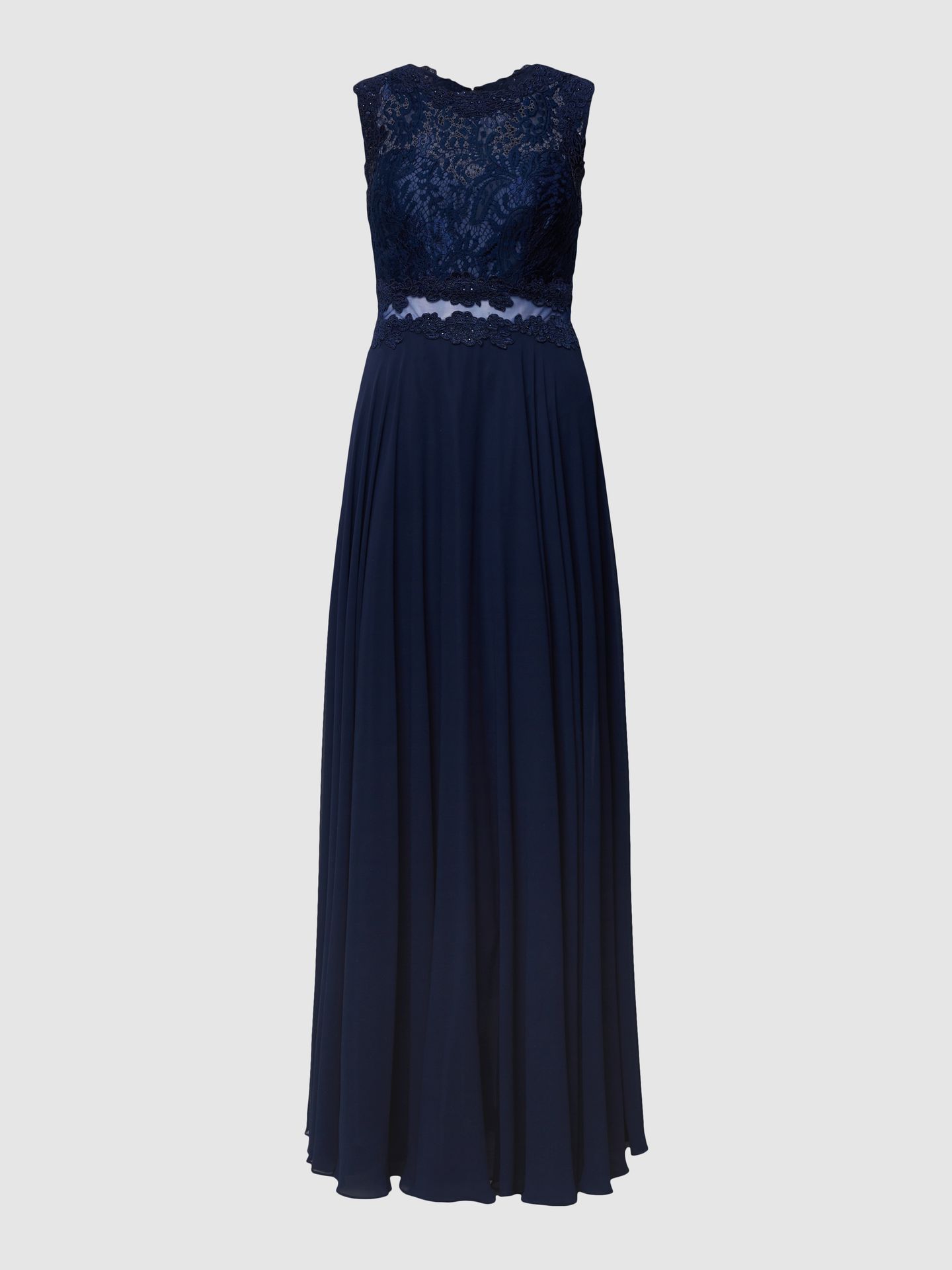 Sukienka wieczorowa z kwiatowymi haftami