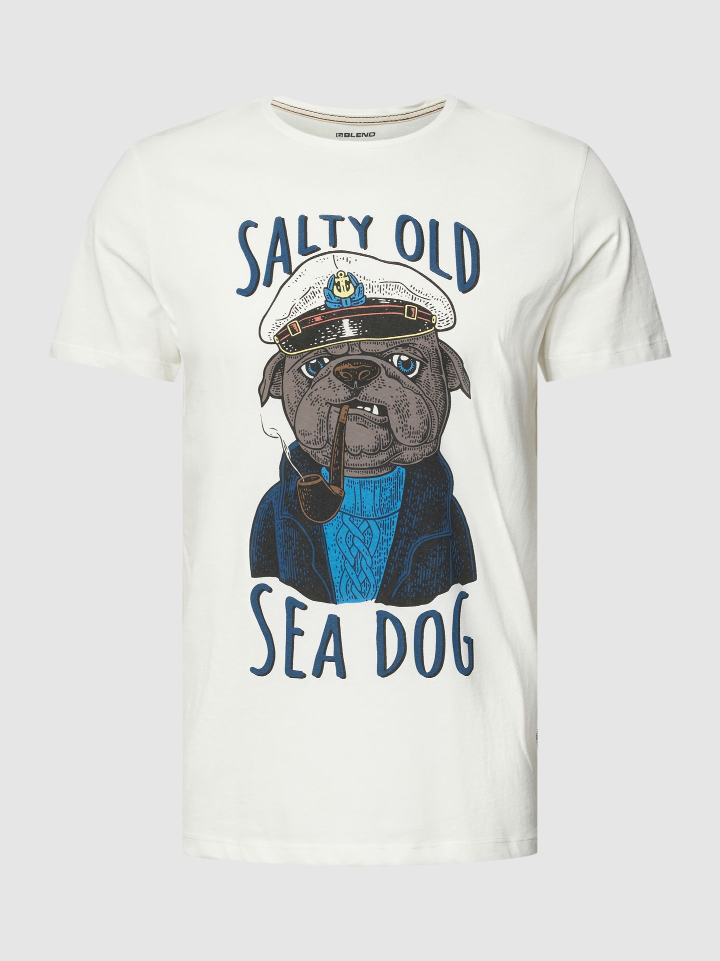 T-shirt z nadrukiem z motywem i napisem model ‘SEE DOG’