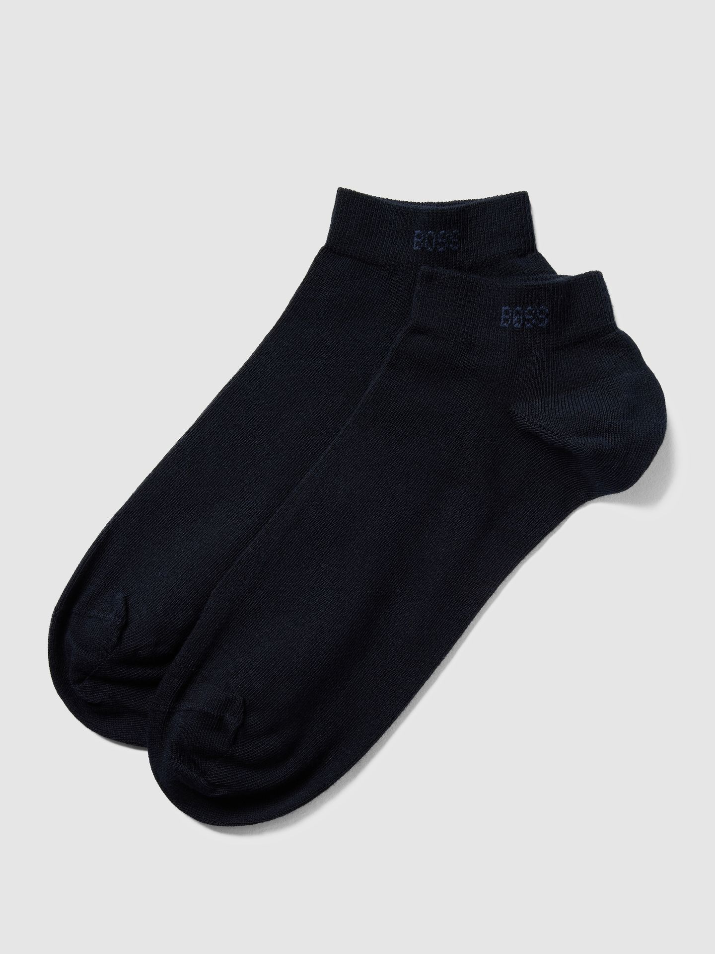 Krótkie skarpety z nadrukiem z logo w zestawie 2 szt.