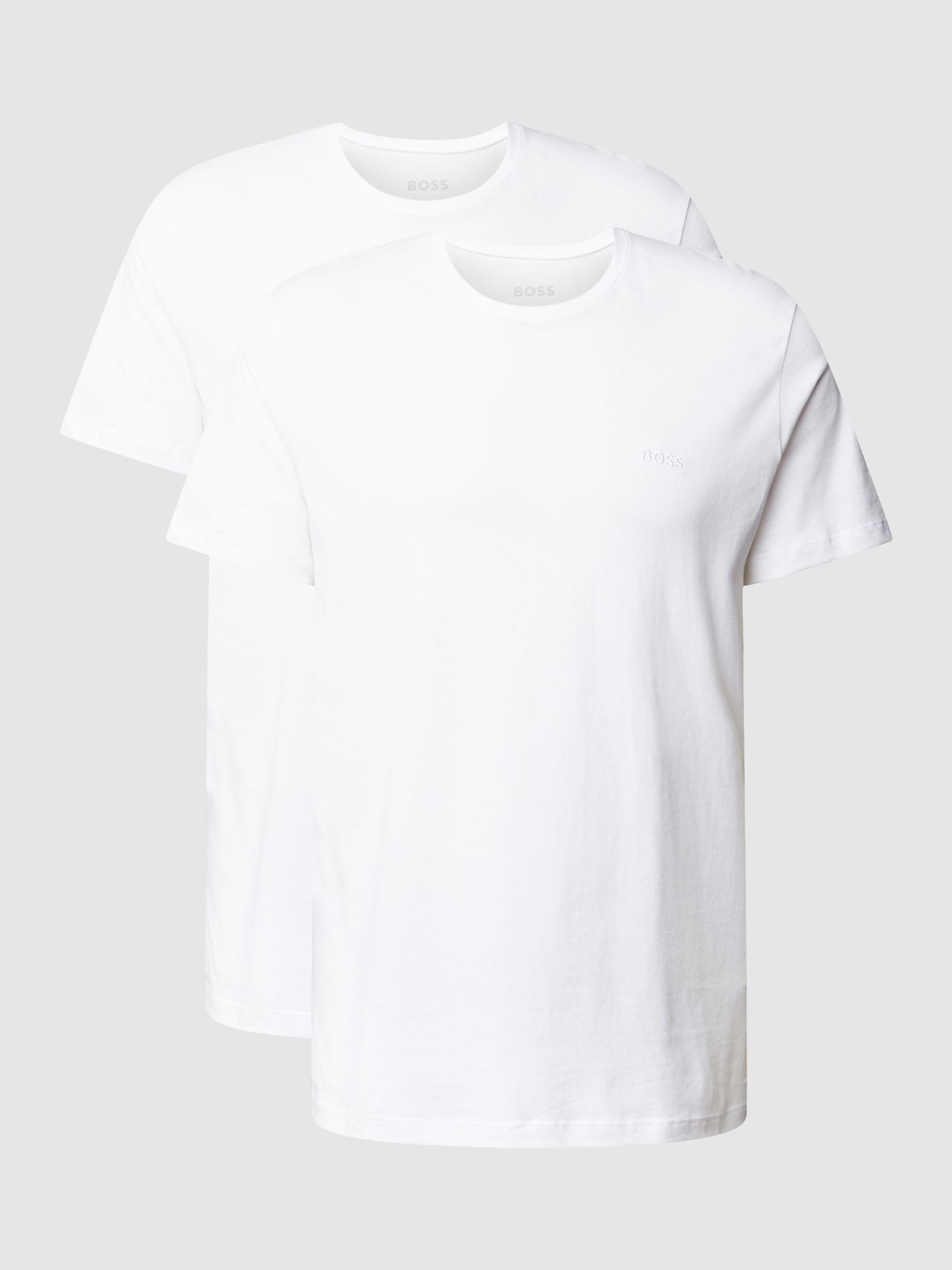 T-shirt z okrągłym dekoltem w zestawie 2 szt. model „ComfortS”