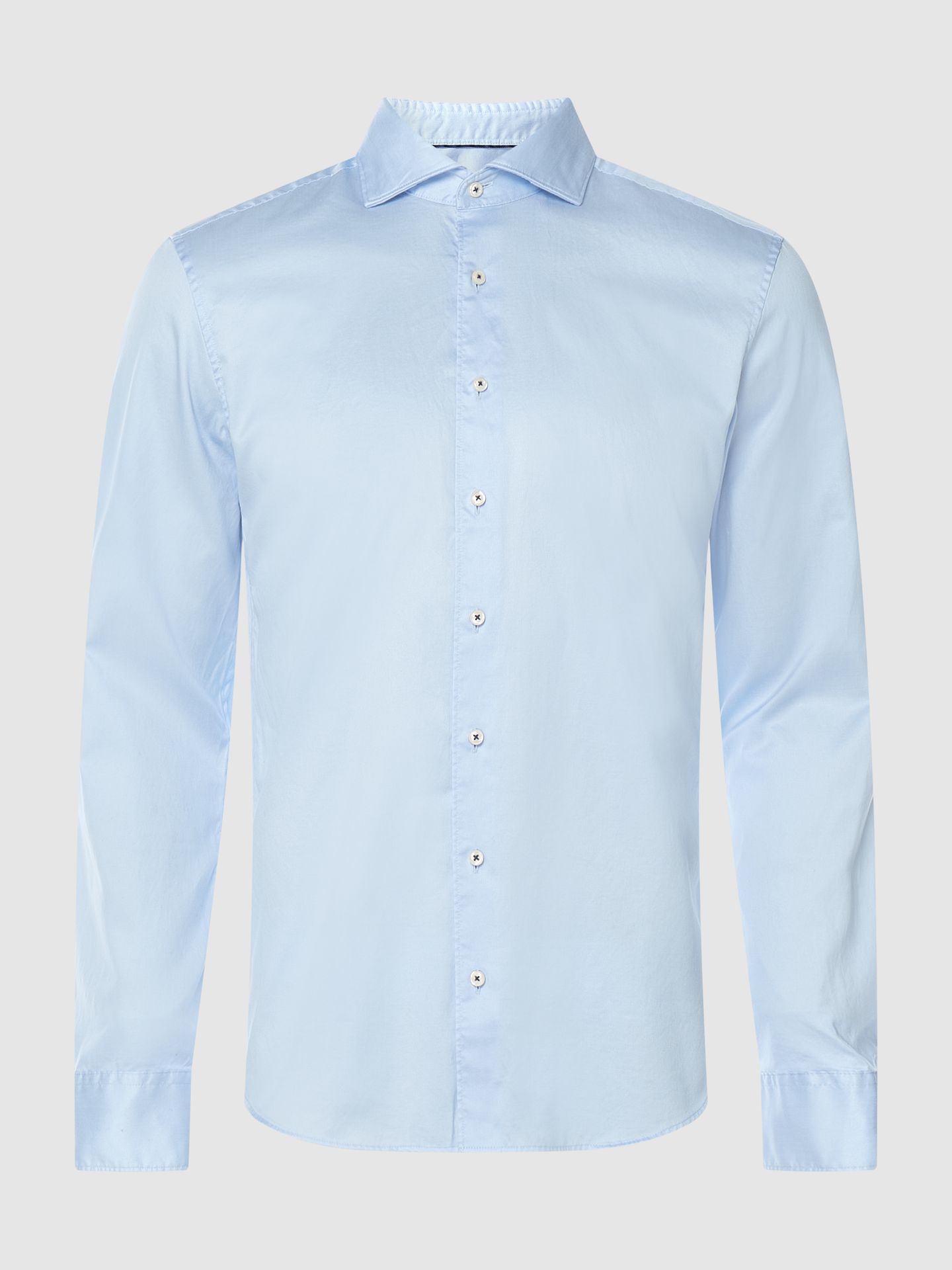 Koszula biznesowa o kroju slim fit z diagonalu