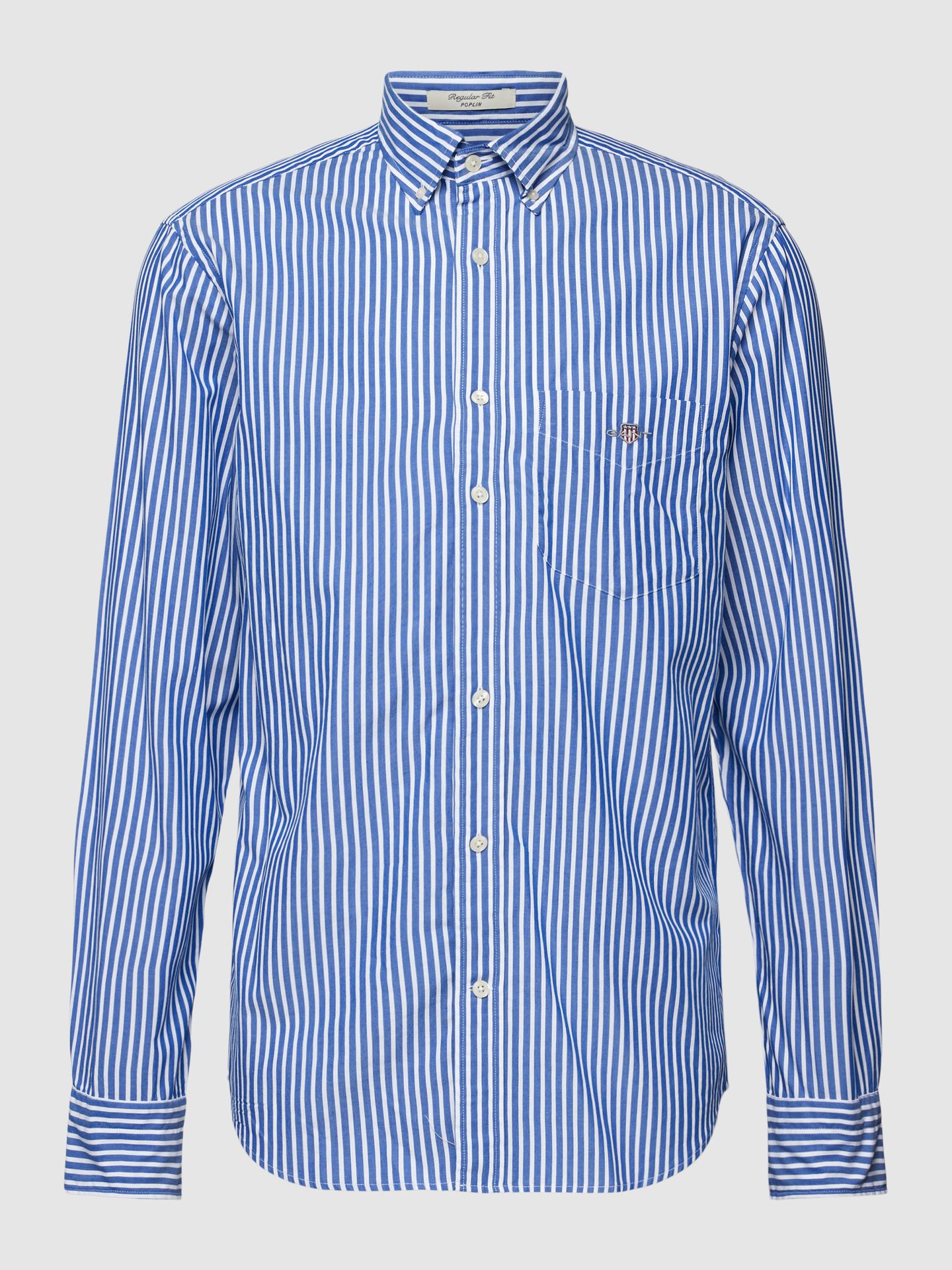 Koszula casualowa o kroju regular fit ze wzorem w paski model ‘POPLIN’