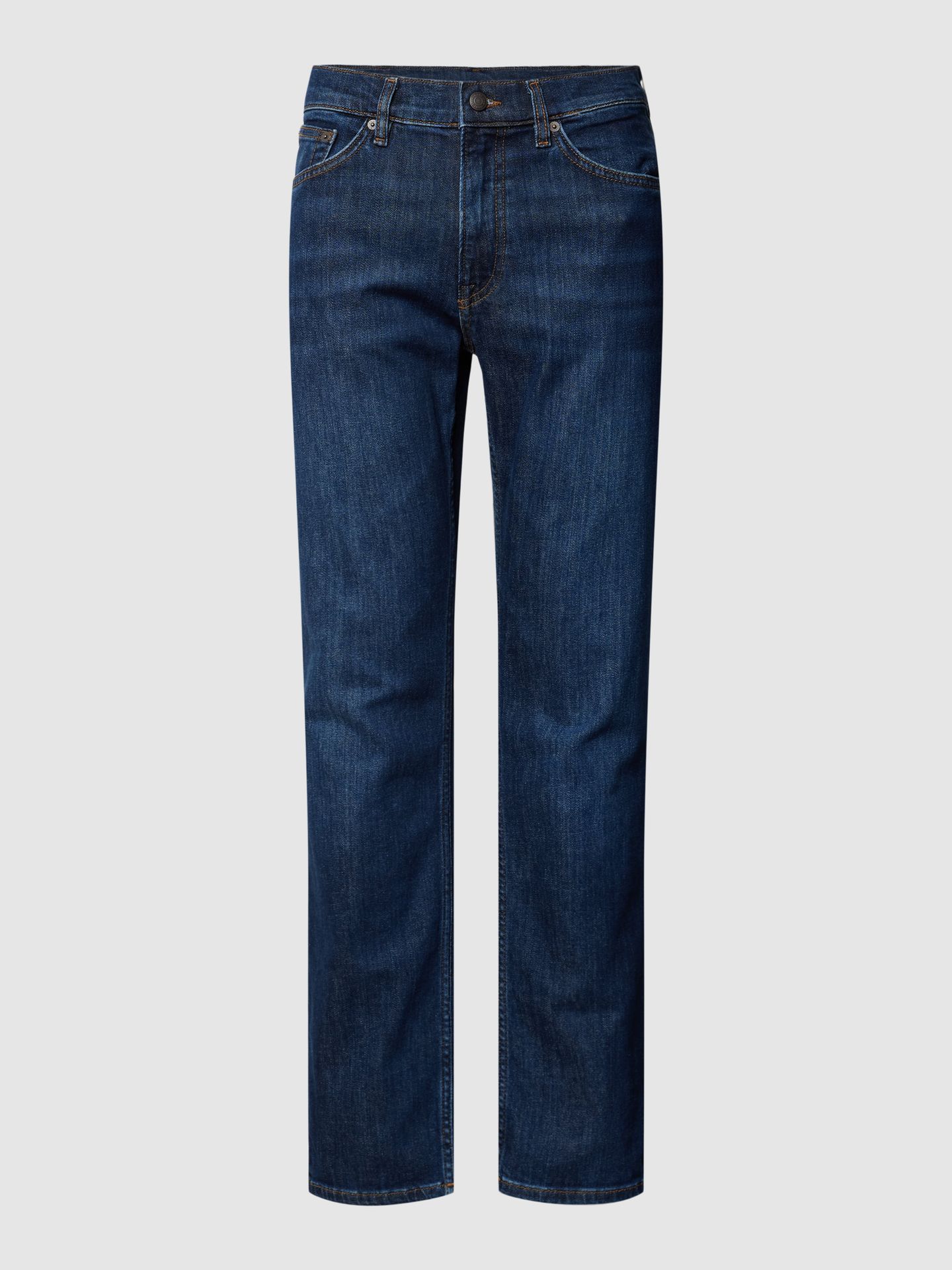 Jeansy o kroju regular fit z 5 kieszeniami