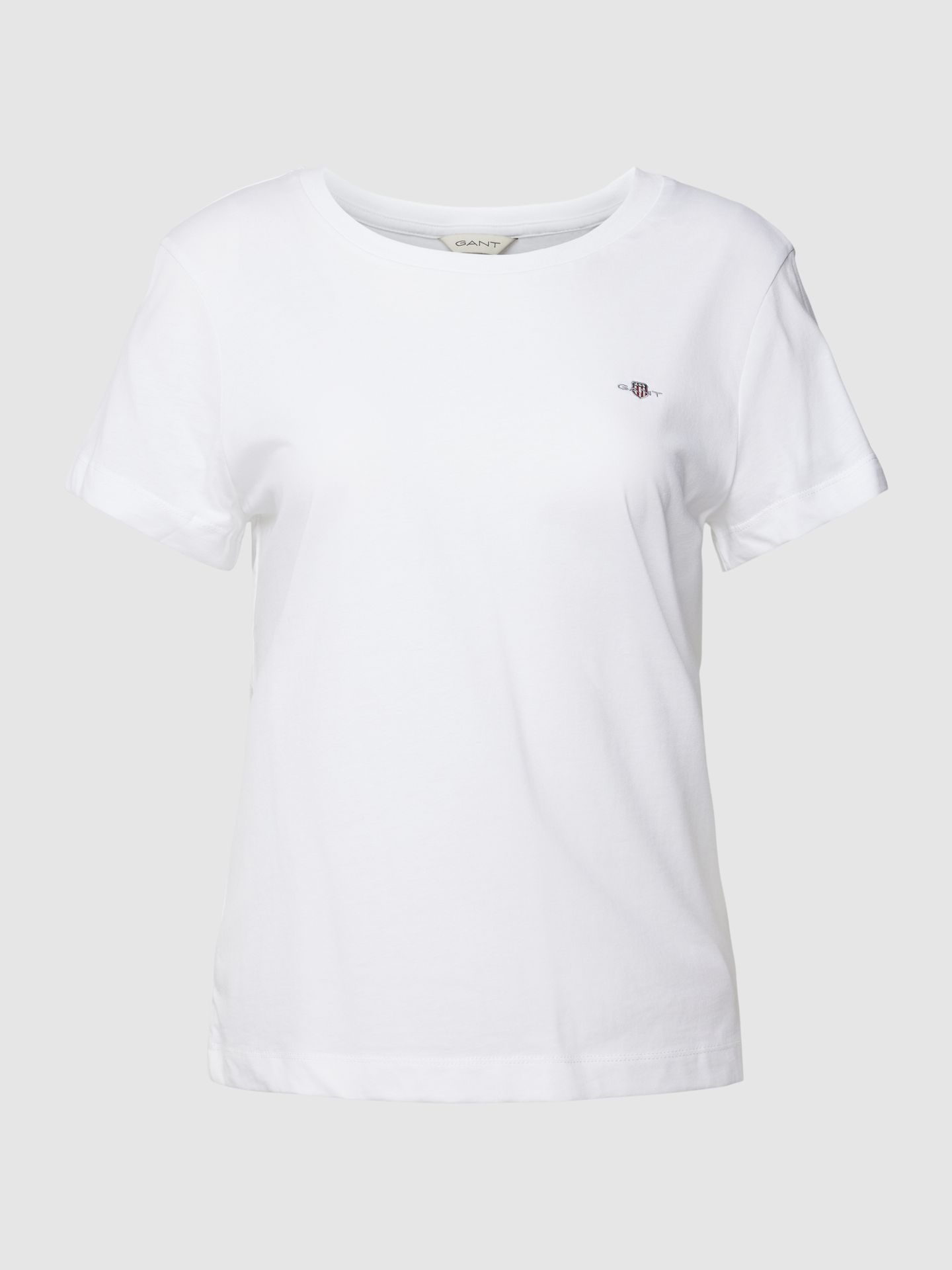 T-shirt z wyhaftowanym logo model ‘SHIELD’