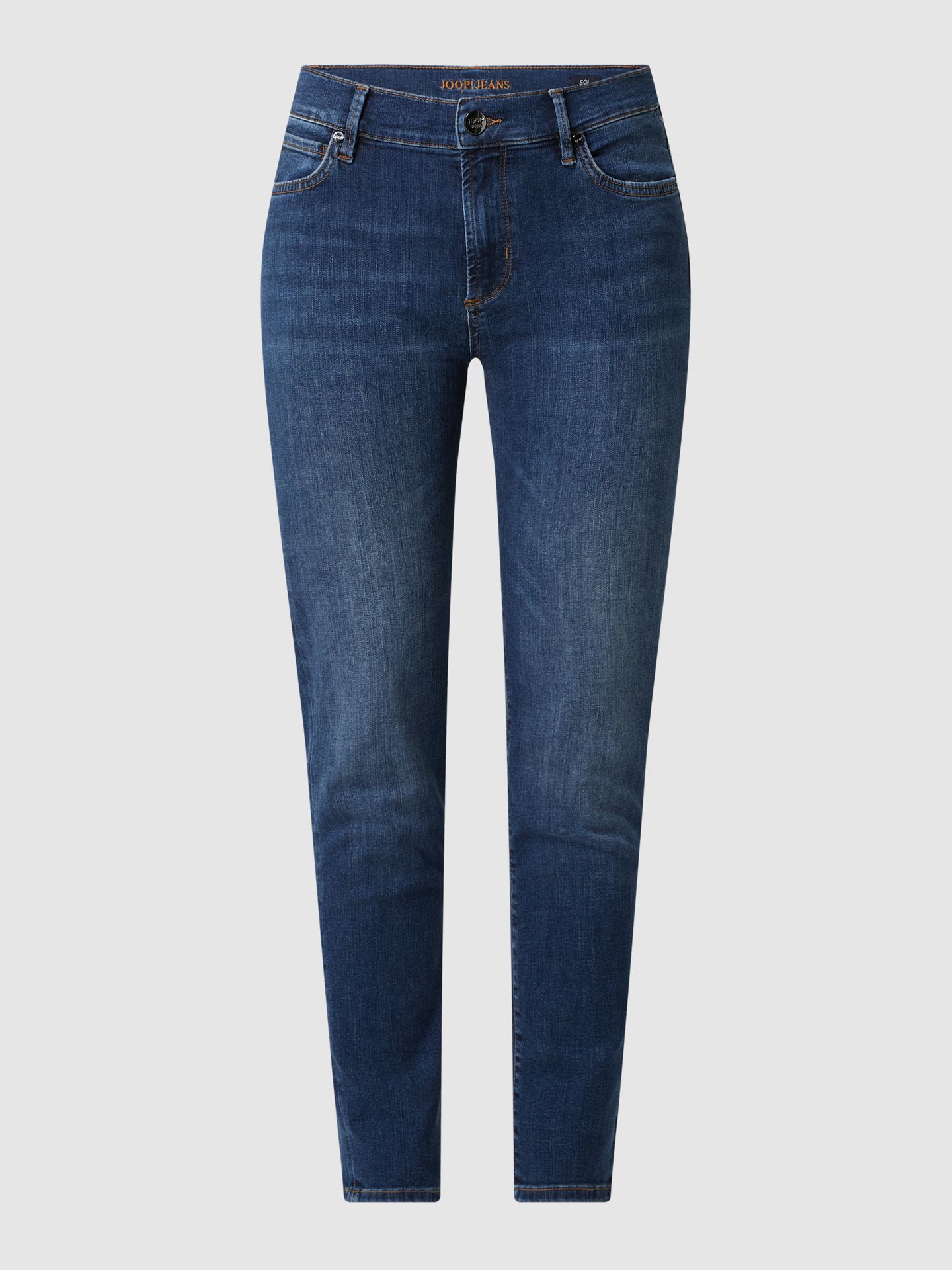 Jeansy o kroju slim fit z dodatkiem streczu model ‘Sol’
