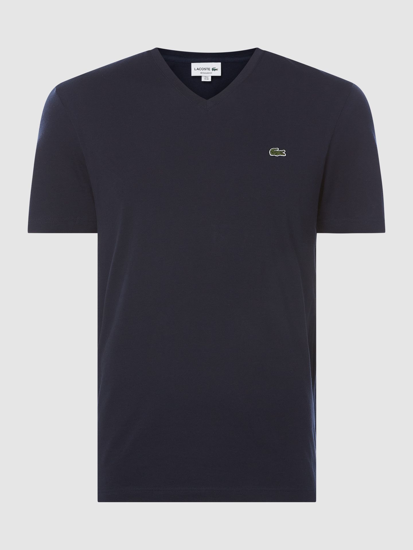 T-shirt o kroju Regular Fit z dekoltem w serek