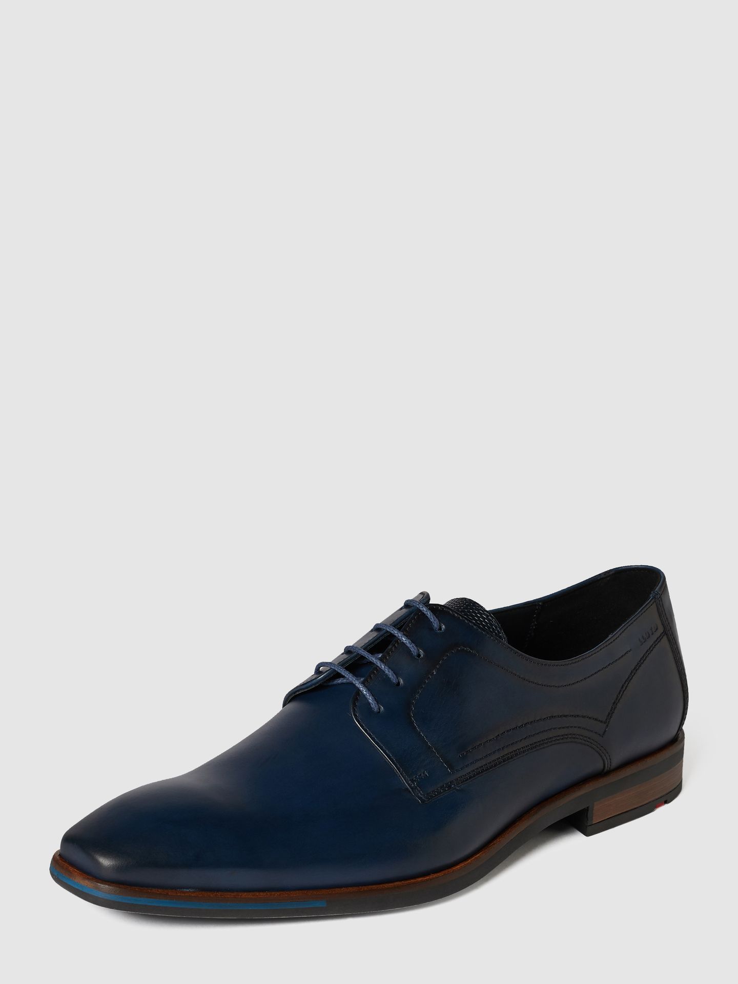 Buty derby z gładkiej skóry