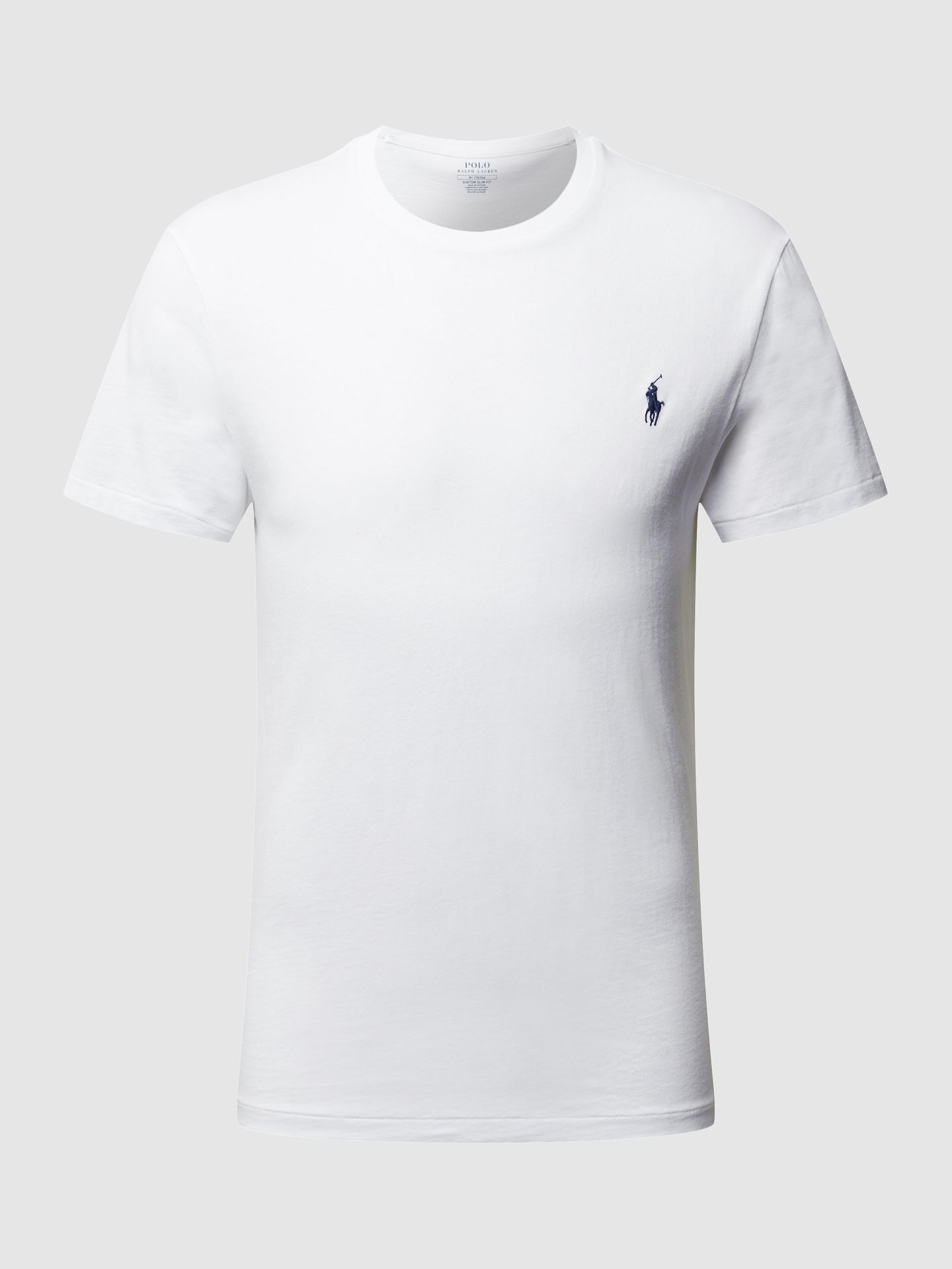 T-shirt o kroju custom slim fit z wyhaftowanym logo