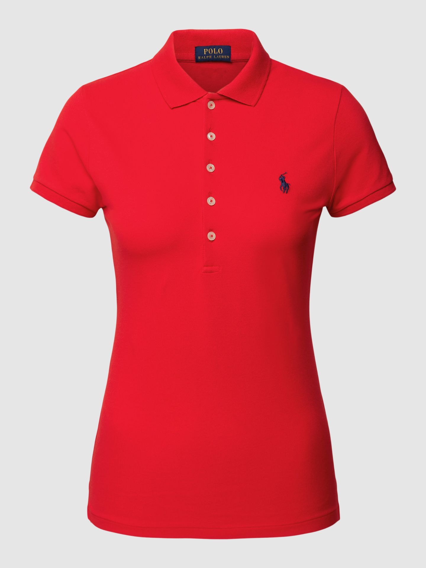 Koszulka polo o kroju slim fit z wyhaftowanym logo model ‘JULIE’