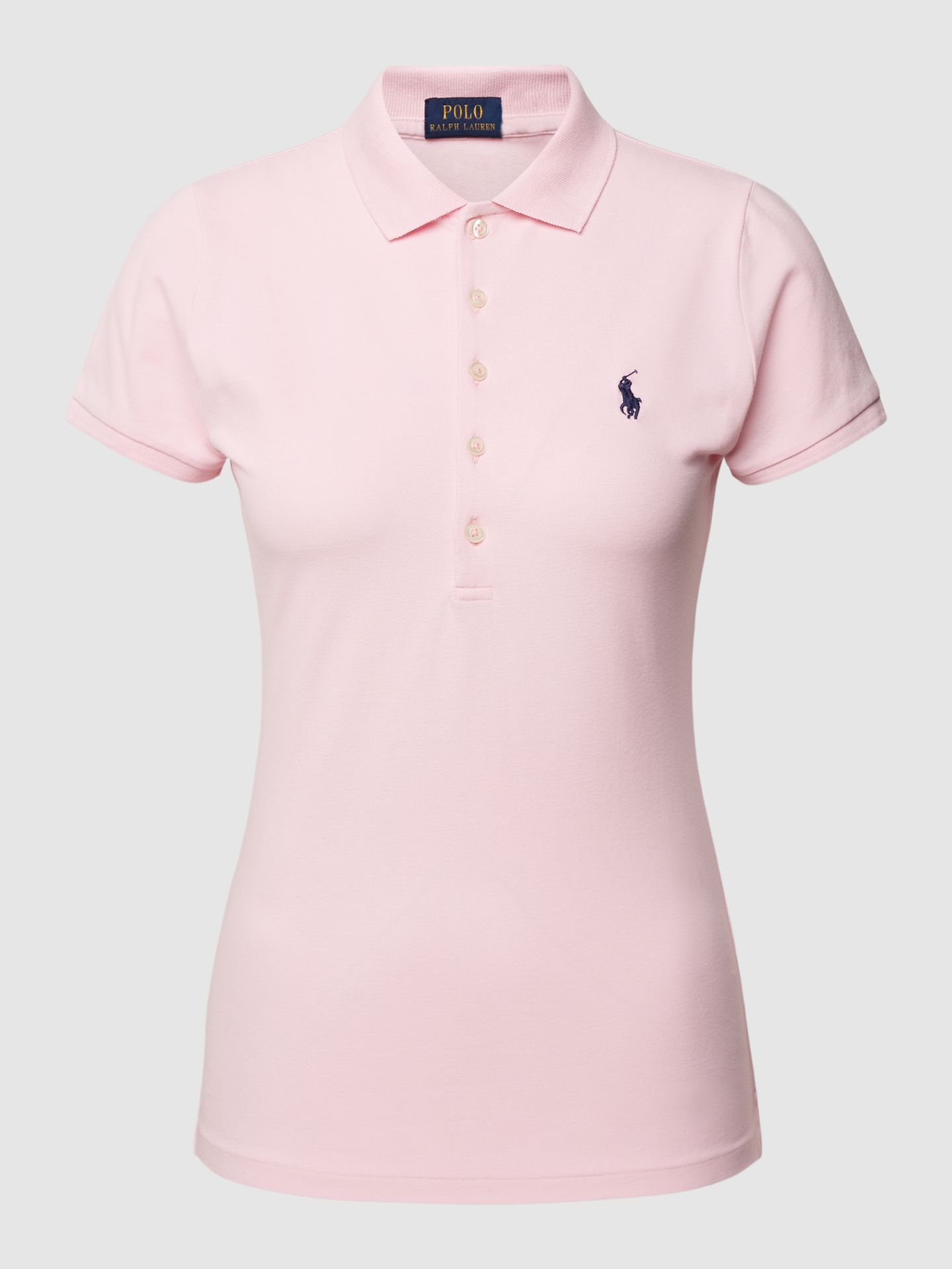Koszulka polo o kroju slim fit z wyhaftowanym logo model ‘JULIE’