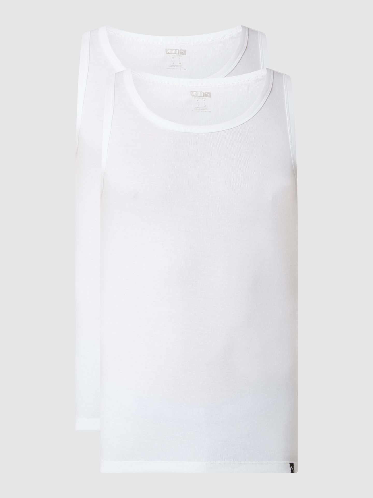 Top o kroju regular fit z mieszanki bawełny w zestawie 2 szt.