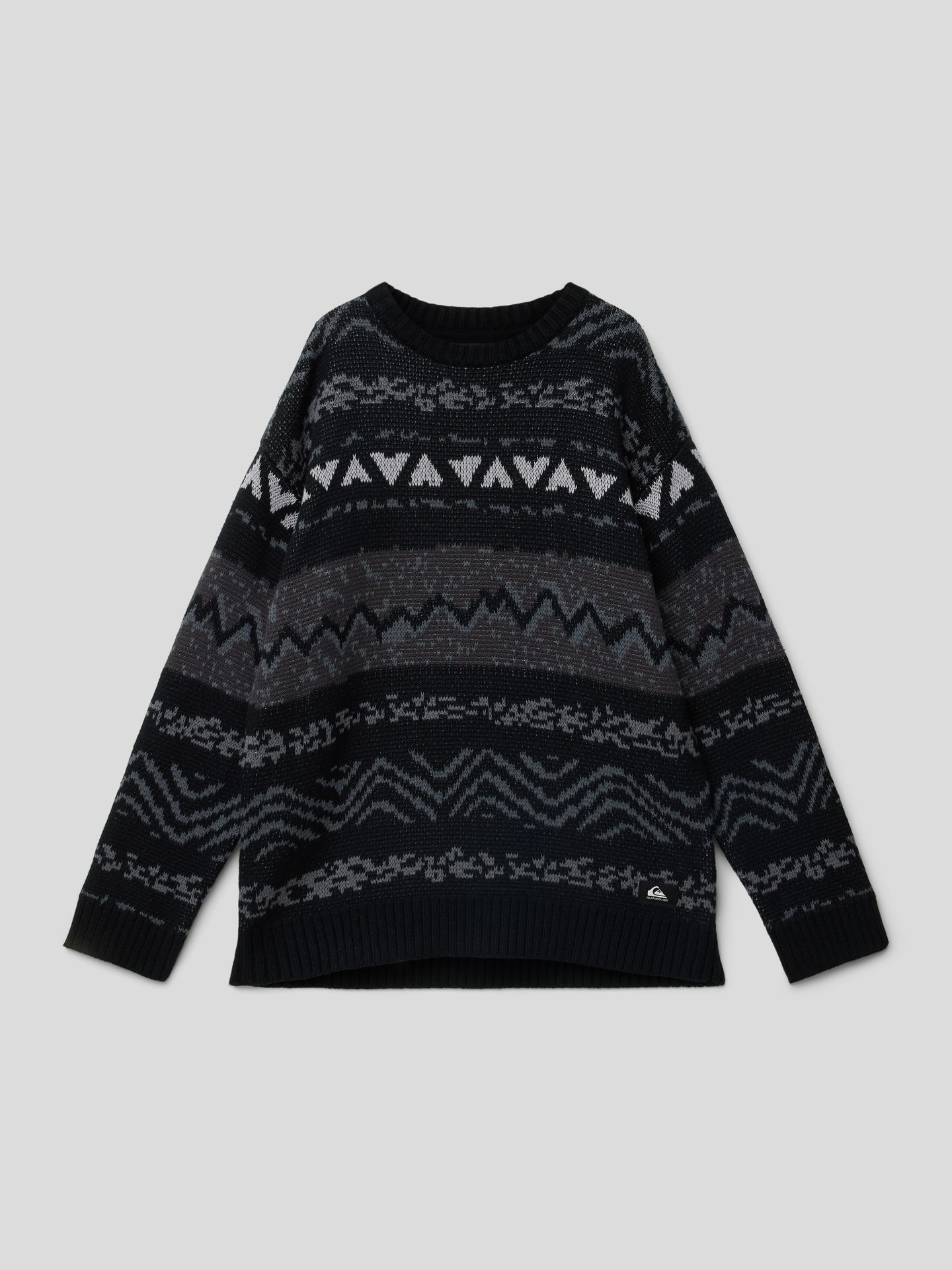 Sweter z dzianiny z okrągłym dekoltem model ‘ELCHO’