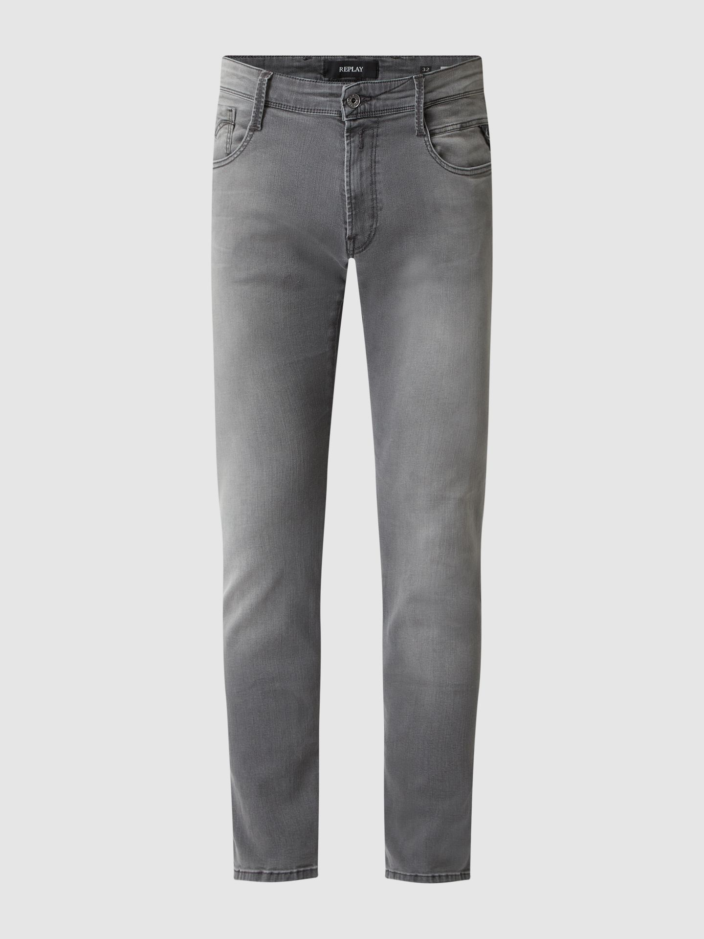 Jeansy o kroju slim fit z dodatkiem streczu model ‘Anbass’