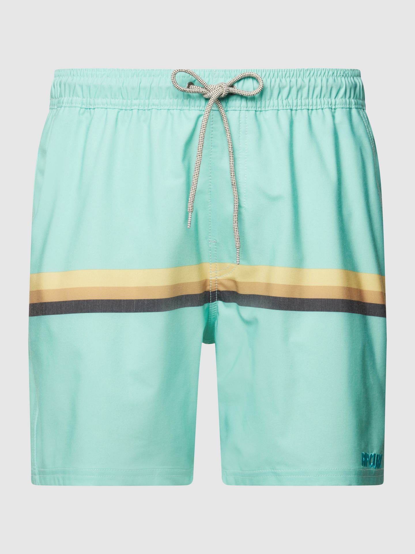 Spodnie kąpielowe z paskami w kontrastowym kolorze