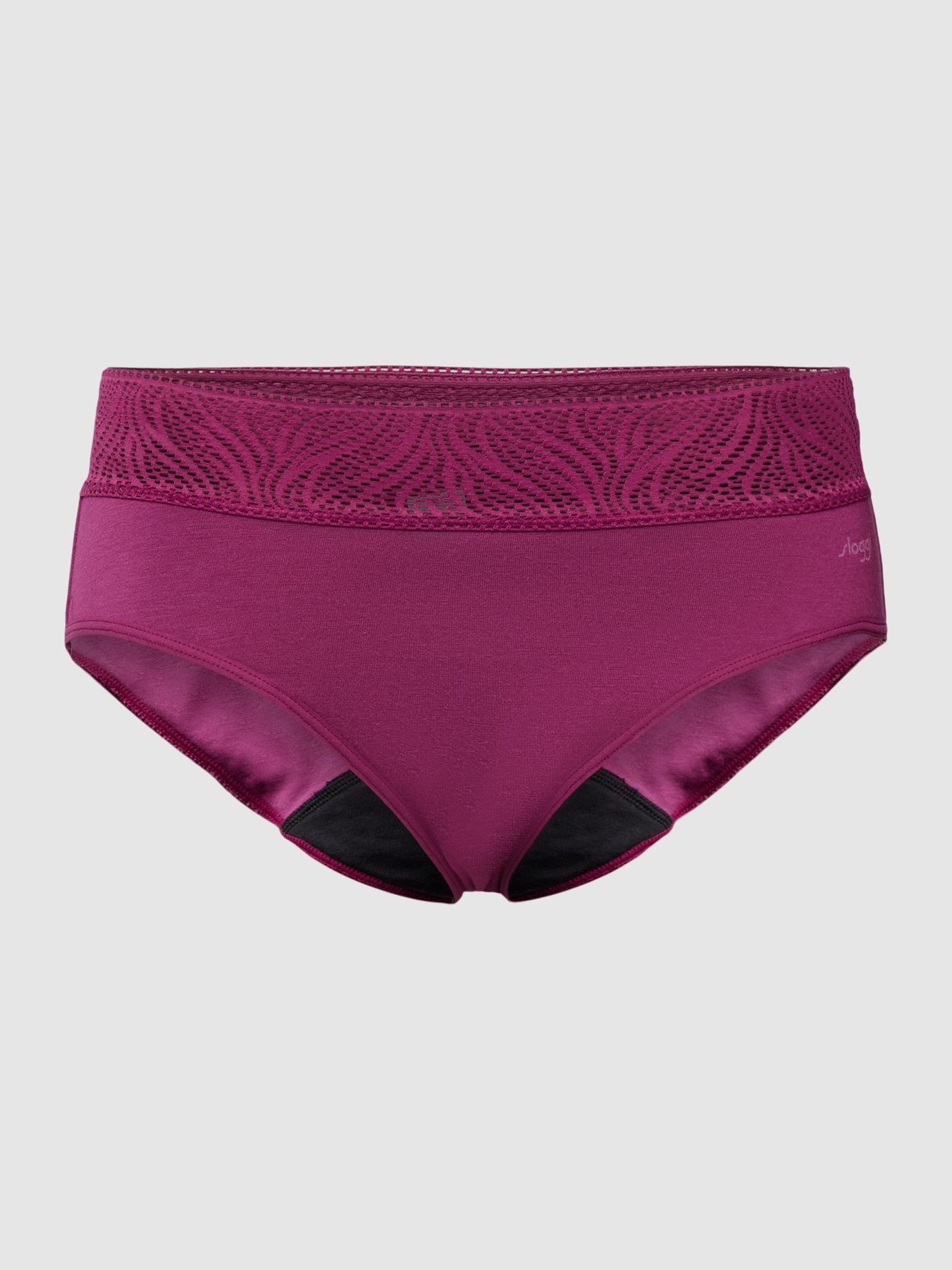 Majtki menstruacyjne z haftem angielskim model ‘Hipster’