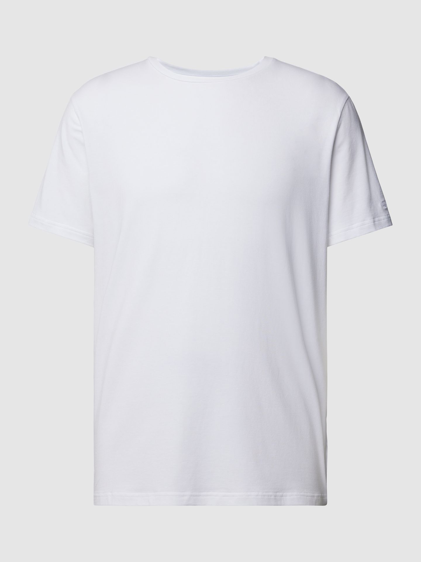 T-shirt z okrągłym prążkowanym dekoltem w zestawie 2 szt.